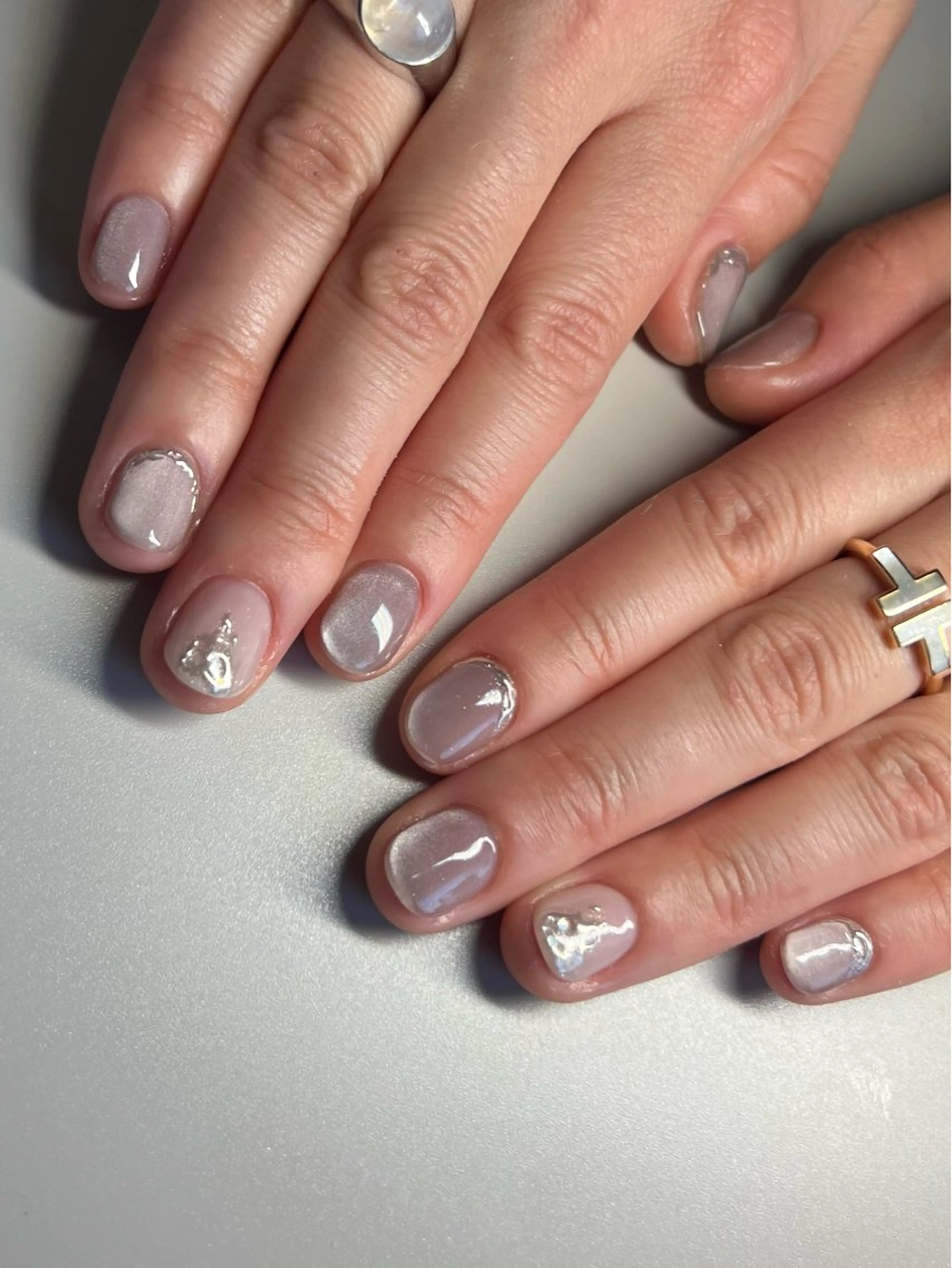 ネイル マグネットネイル ミラーネイル toki 横浜✨天王町のネイルデザイン