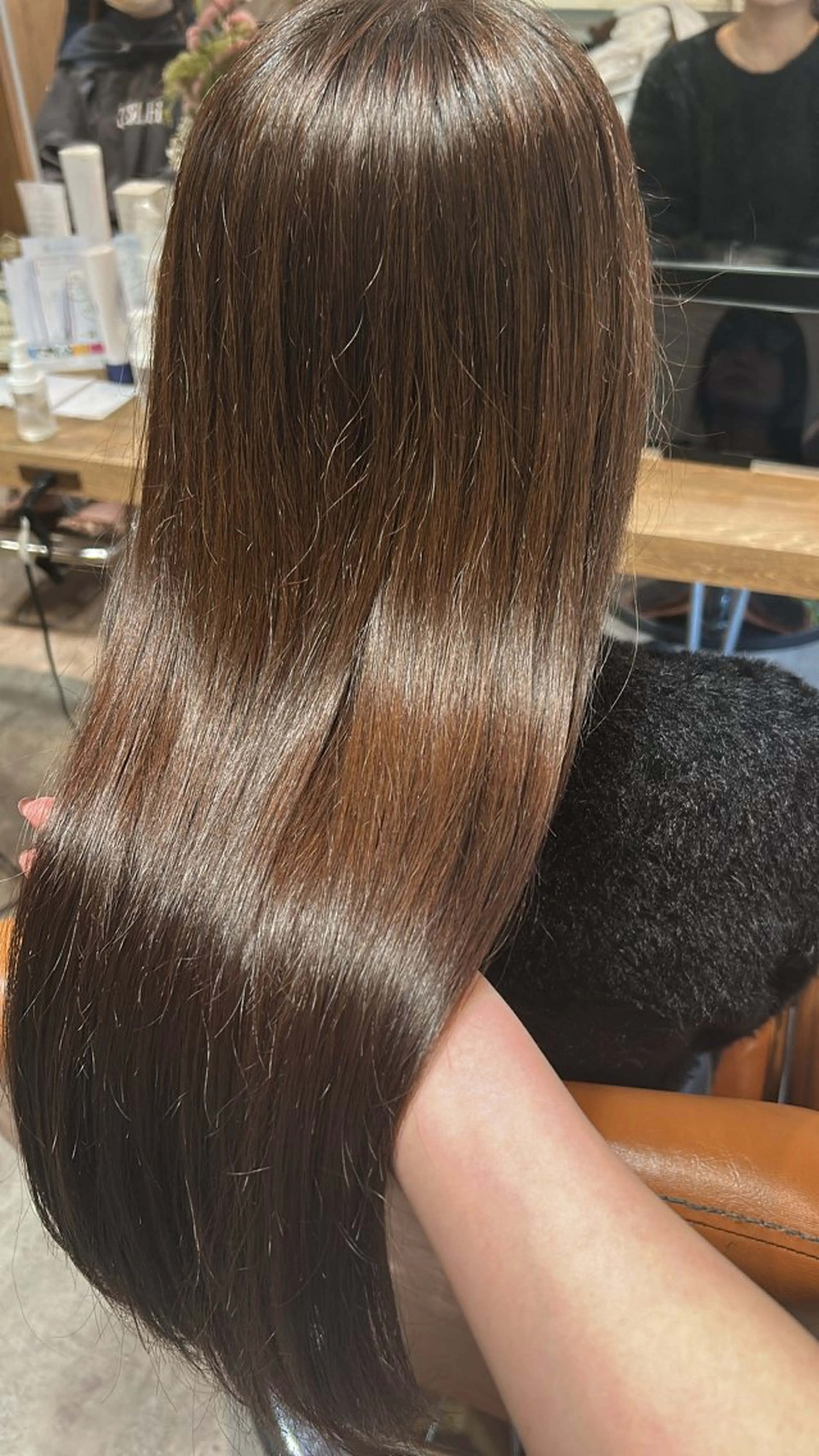 ロング カラー ブラウンカラー 透明感カラー ココアブラウン トリートメント ヘアカラー トリートメント ボブ/暖色/透明 感カラー/Sachiのヘアスタイル