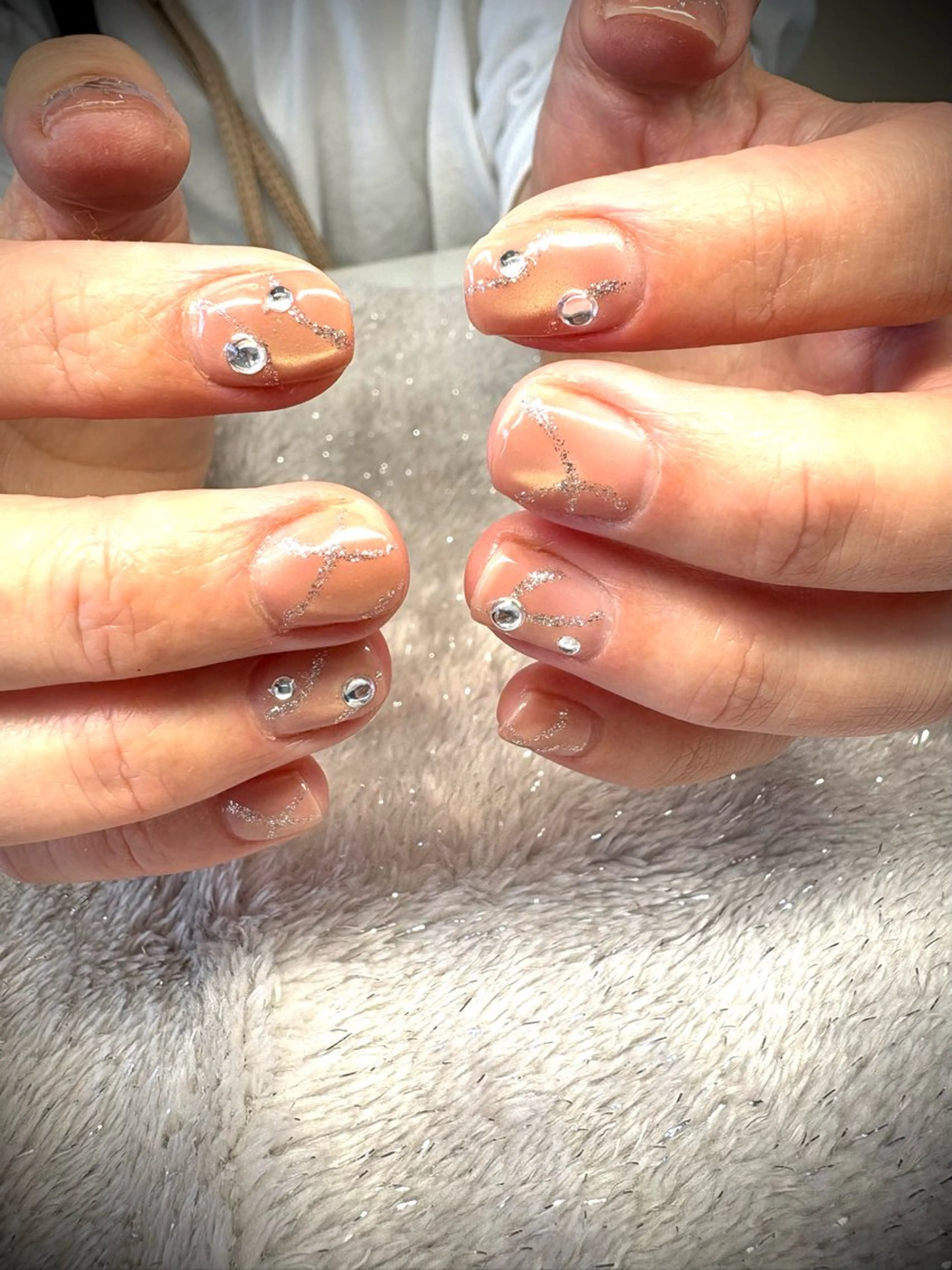 ネイル マグネットネイル ストーンネイル ハンドネイル nail.s misatoのネイルデザイン