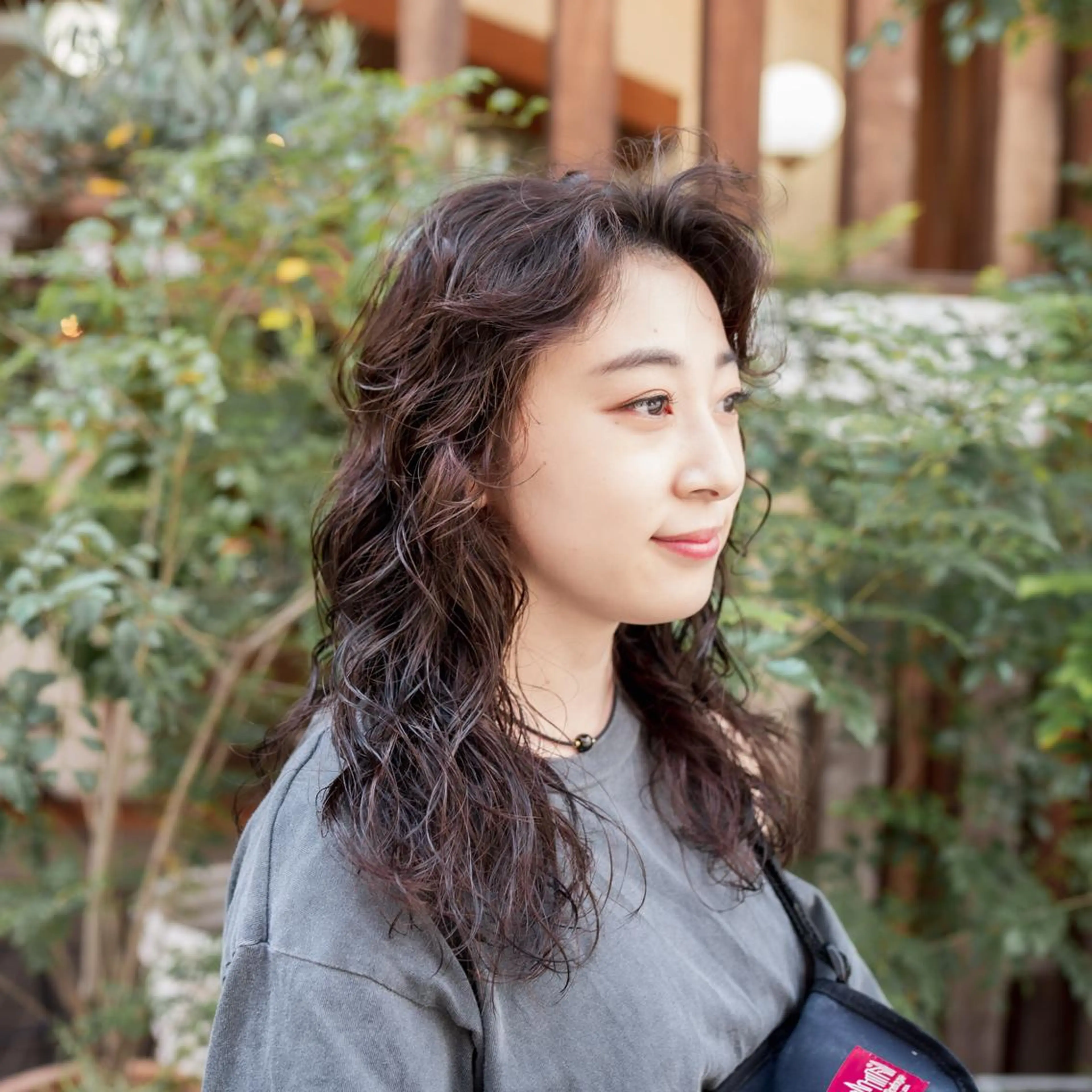 ミディアム パーマ ミディアムパーマ くせ毛 Genta @gegege75のヘアスタイル