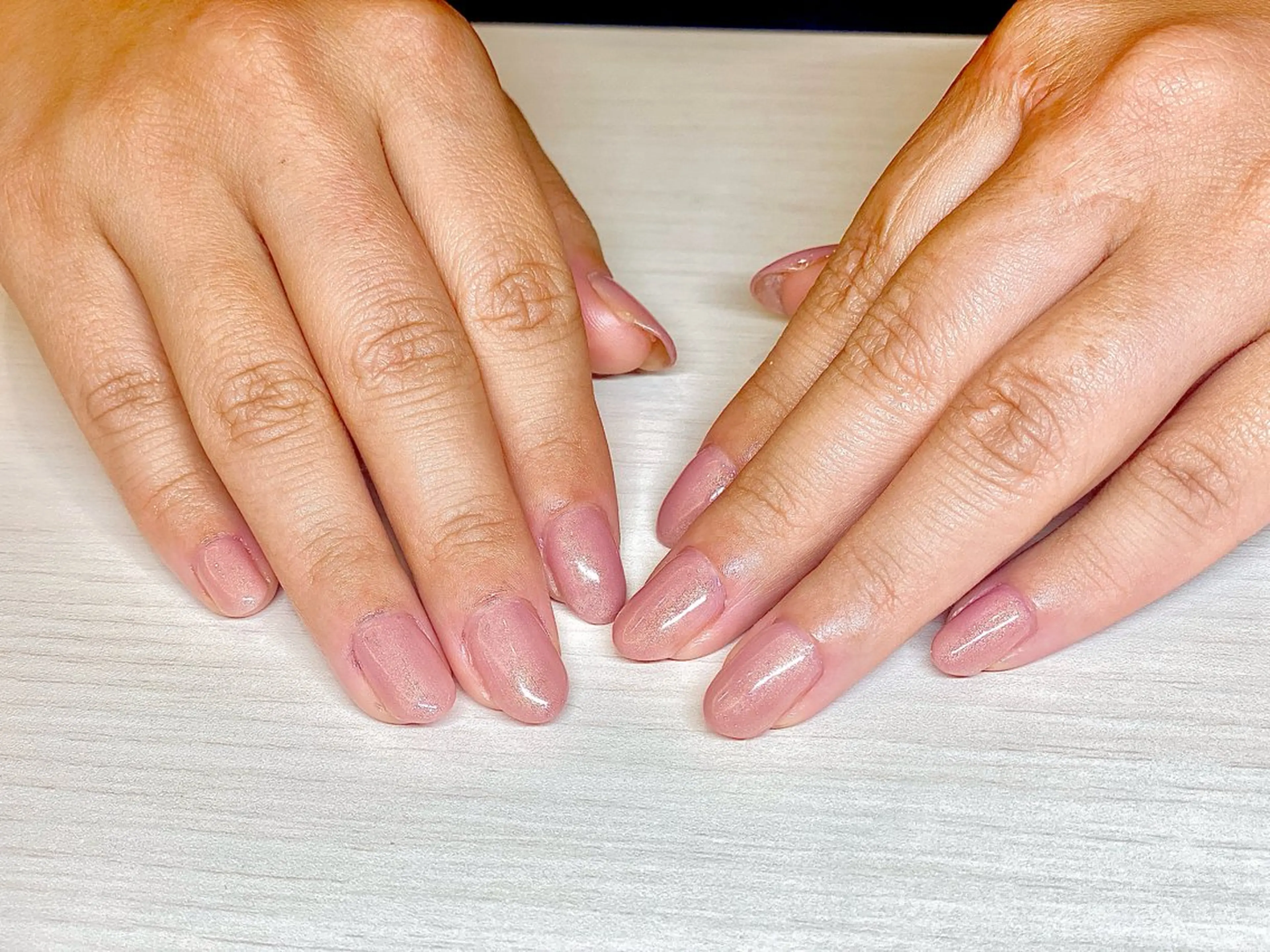 ネイル ワンカラーネイル ピンク 齋藤 優花のネイルデザイン