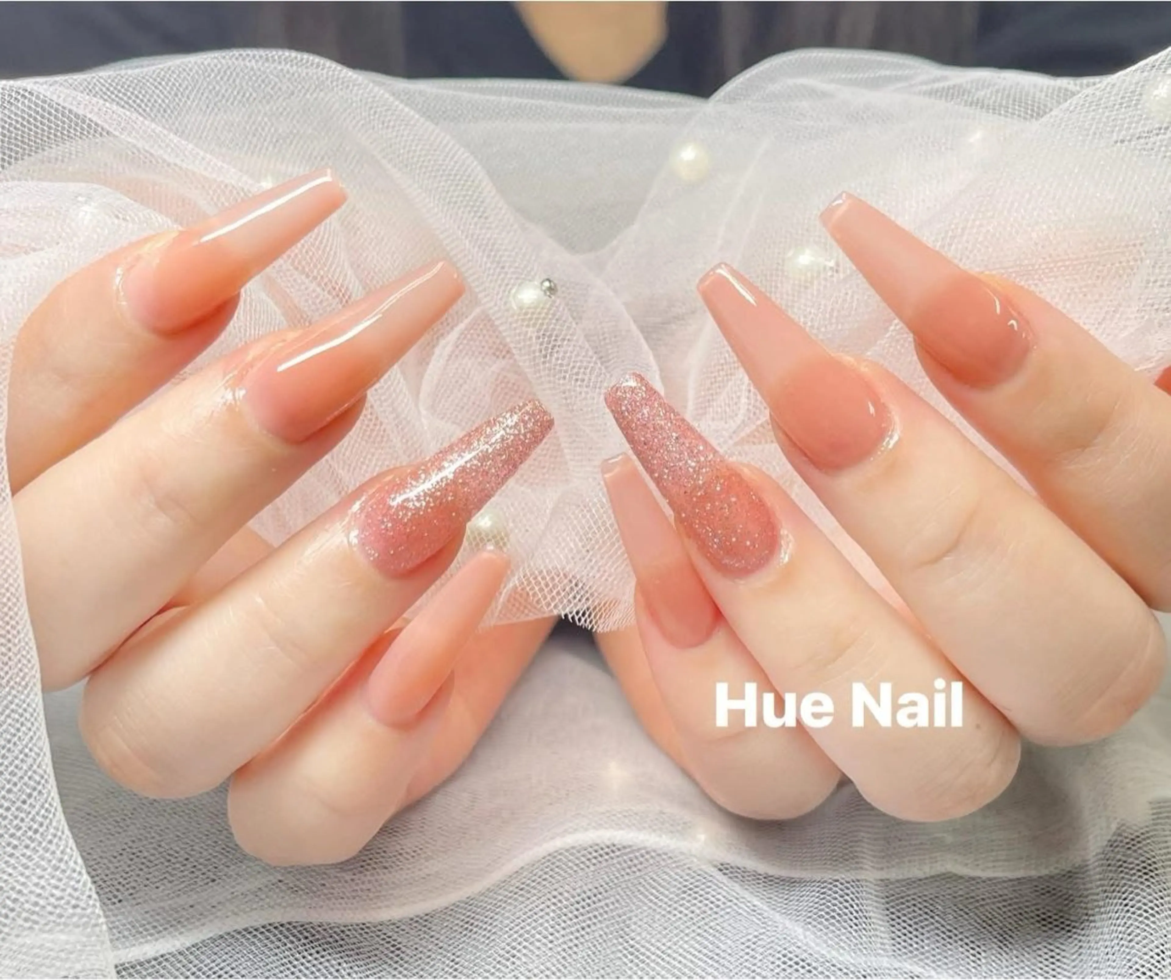 【オフあり】10本長さだし・ちゅるんワンカラー or ラメネイル🌸🌺の写真