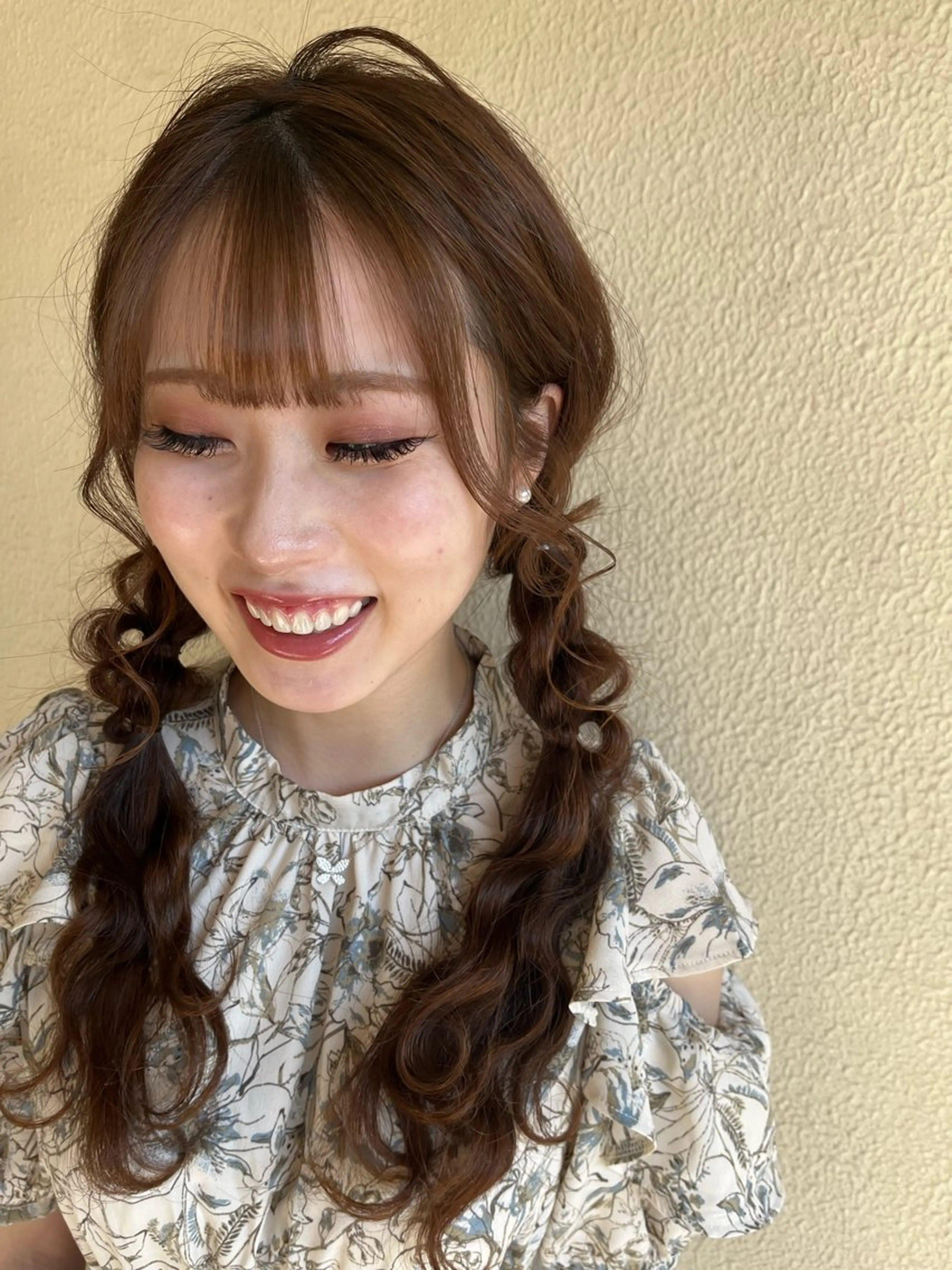 ヘアアレンジ ツインテール 山下 明子のヘアスタイル