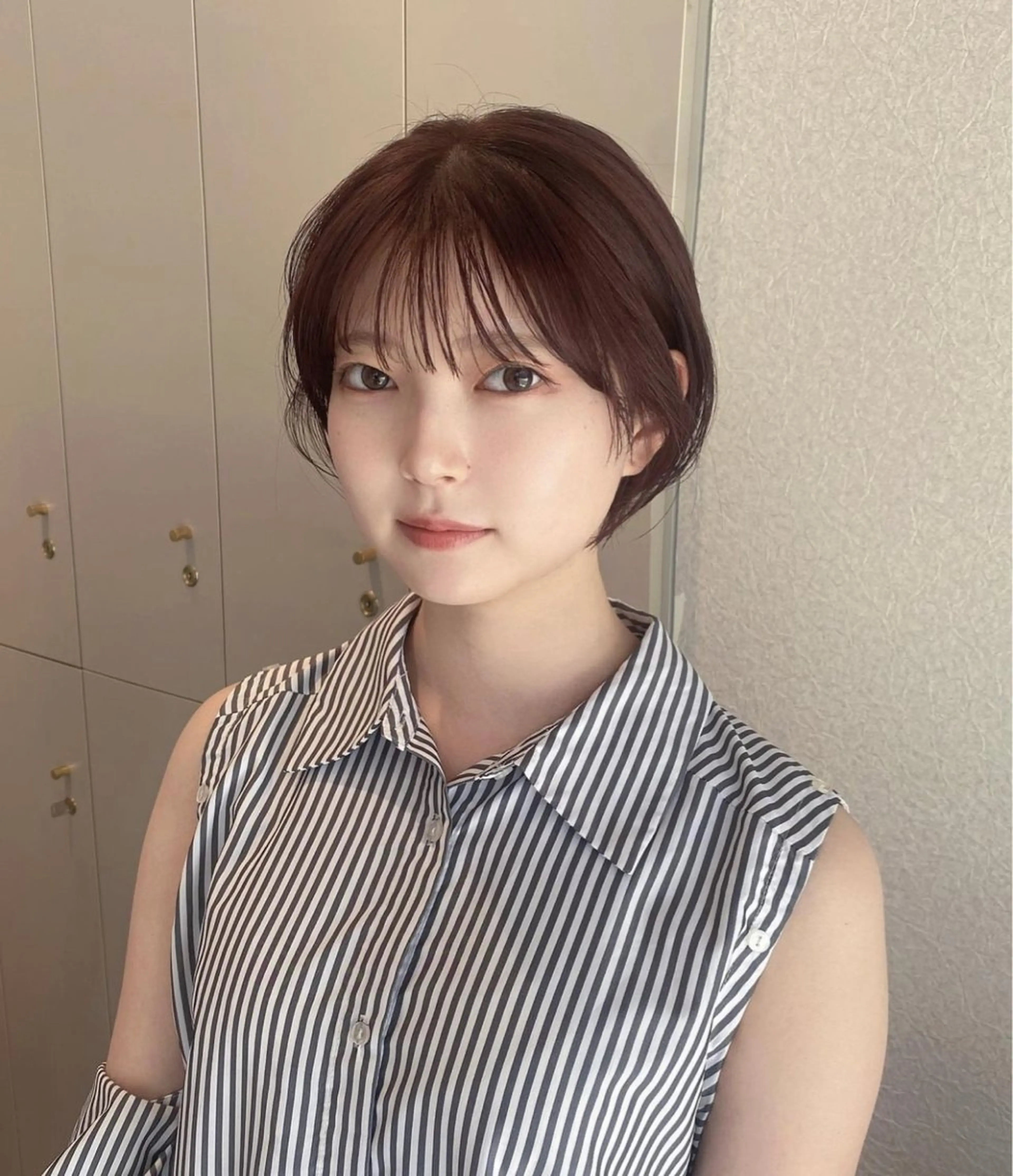 ショート カラー ボブ 顔周りカット 髪質改善 韓国風ヘア レイヤーカット 💫大曽根/髪質改善 /ゆうき💫のヘアスタイル