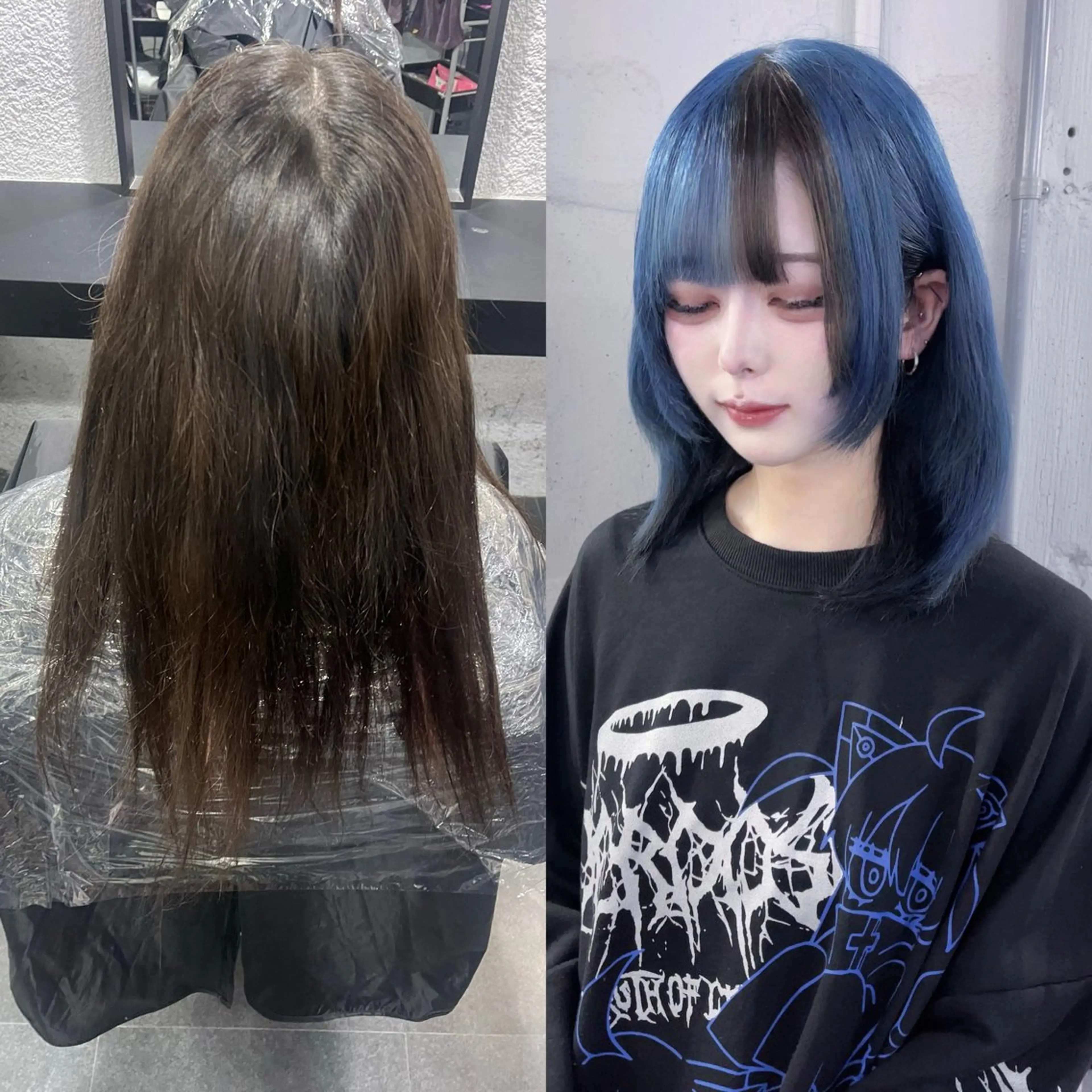 カラー ブリーチ 縮毛矯正 ヘアカラー Clair クレアのヘアスタイル