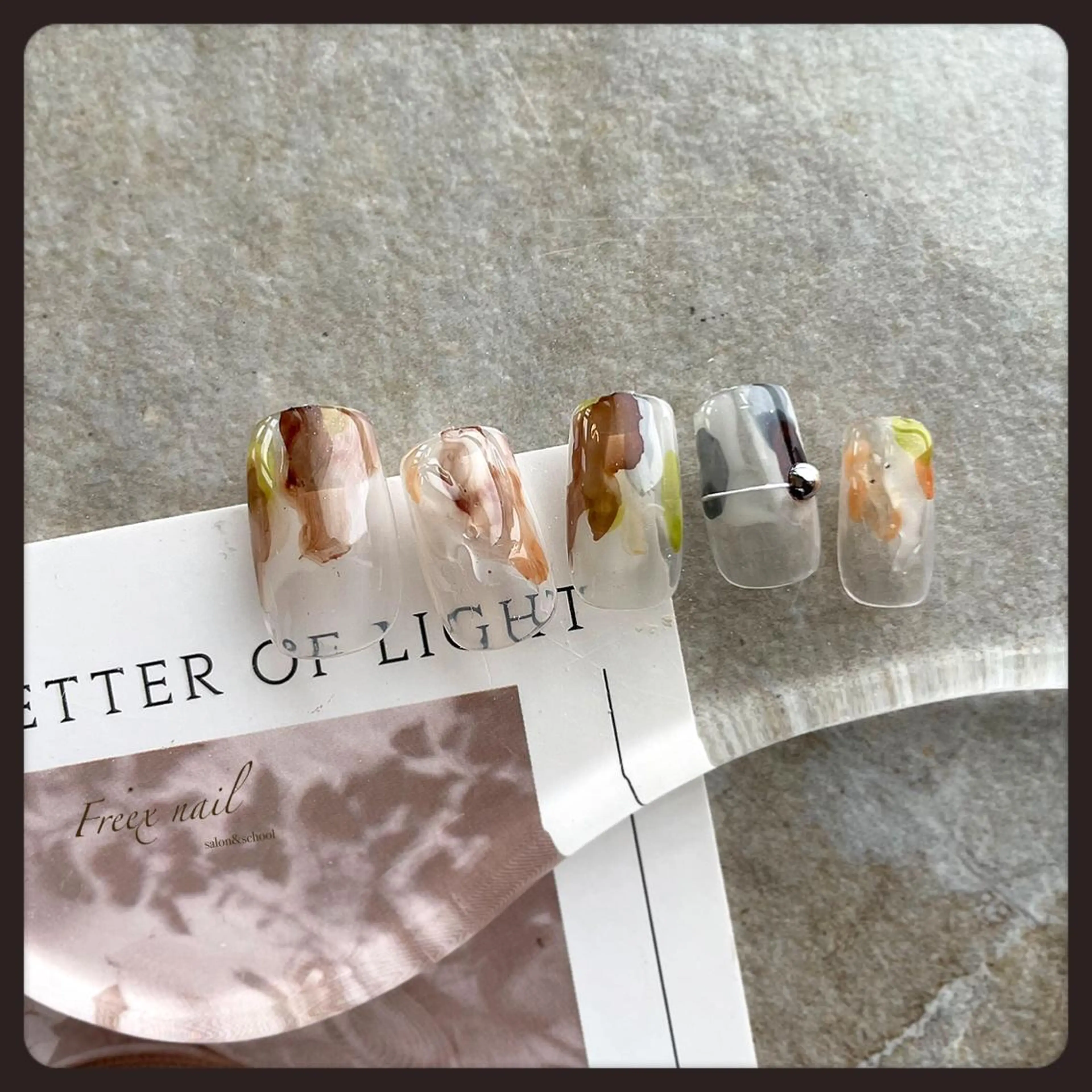 ネイル クリアネイル ニュアンスネイル ハンドネイル ハンドケア Freex nail所属・freex nail /ニュアンス/個性派のネイルデザイン