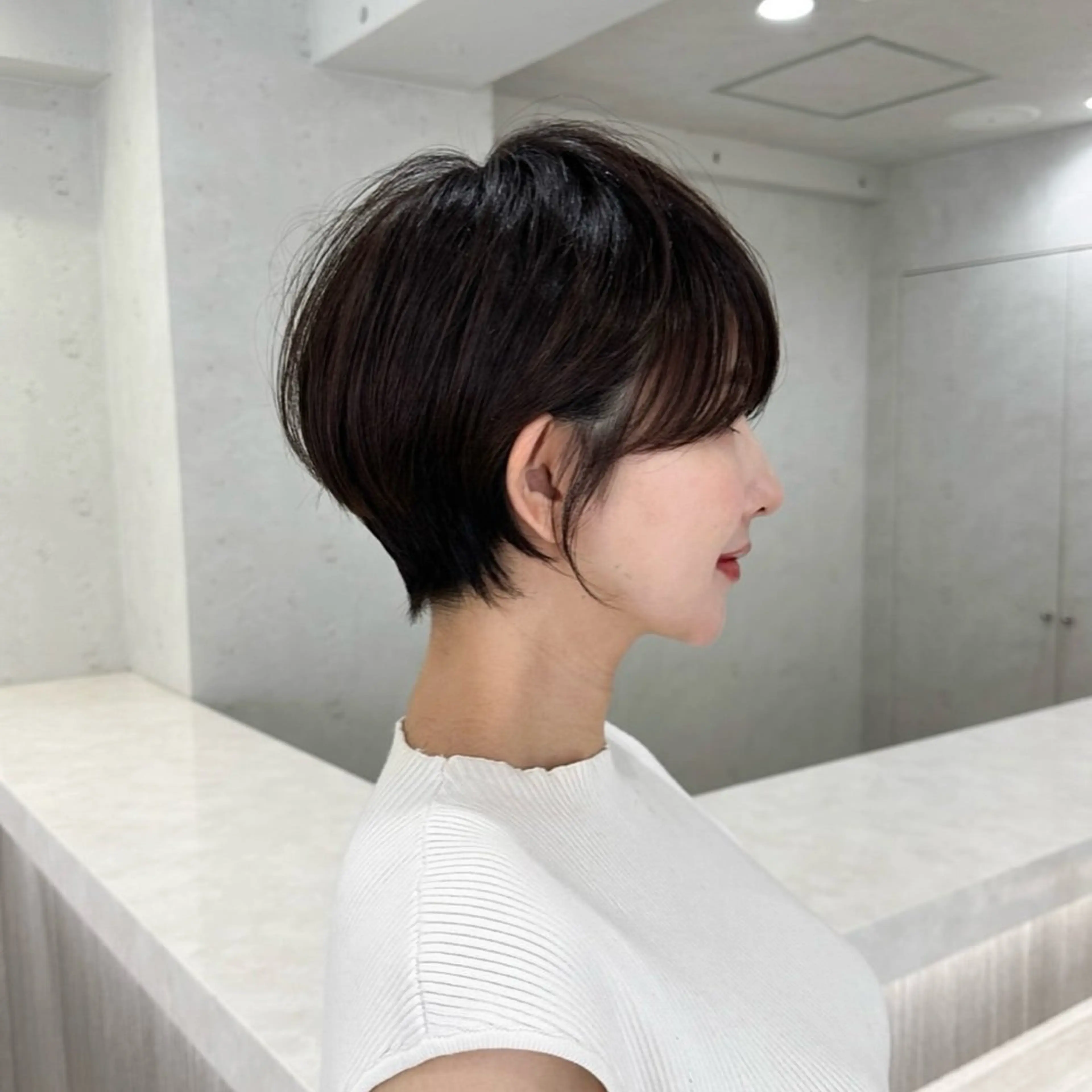 ショート 透明感カラー ふうか　渋谷のヘアスタイル