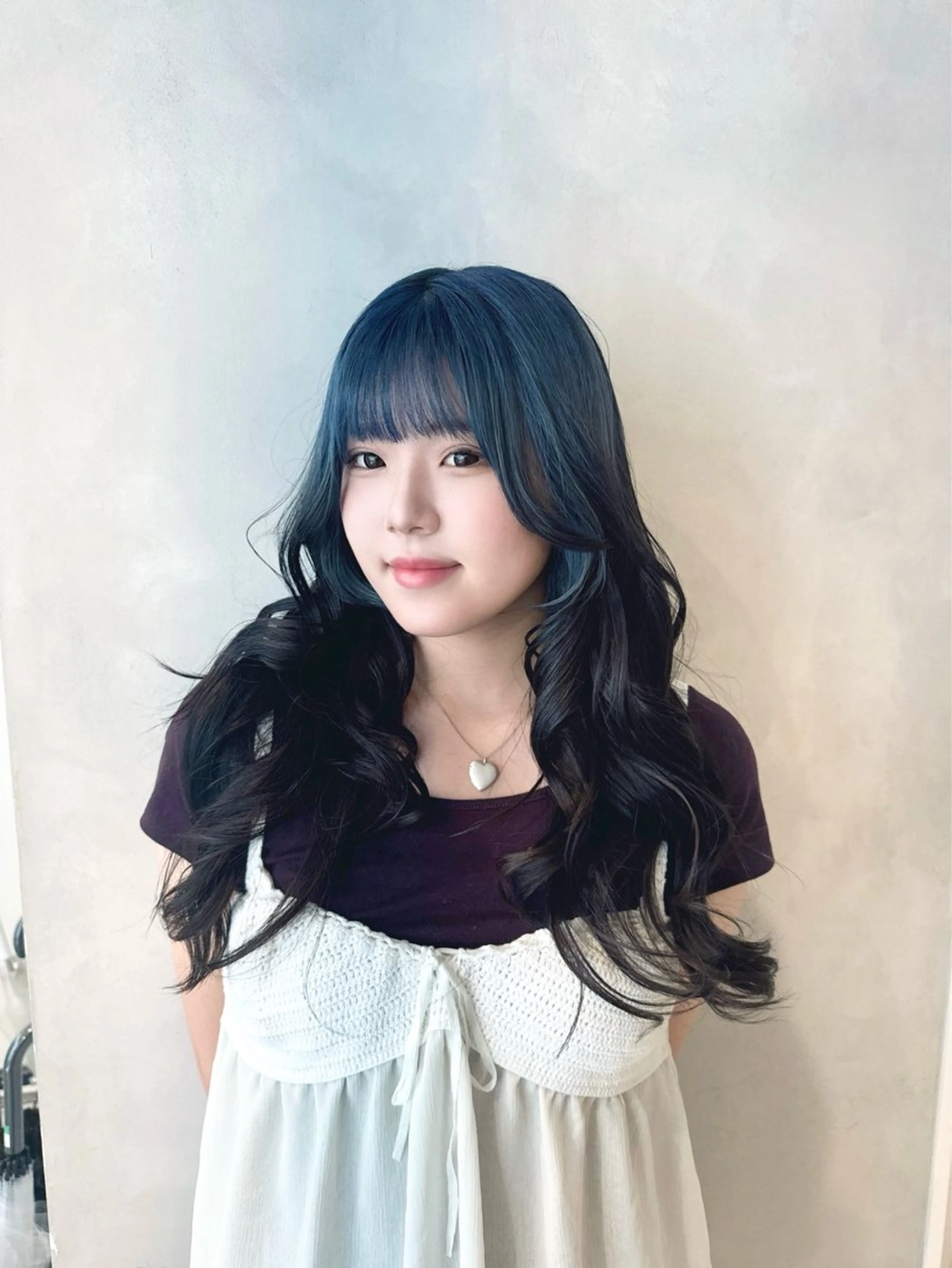 カラー 黒髪 ブルーカラー 透明感カラー✨艶髪 制作🌱山根あゆみのヘアスタイル