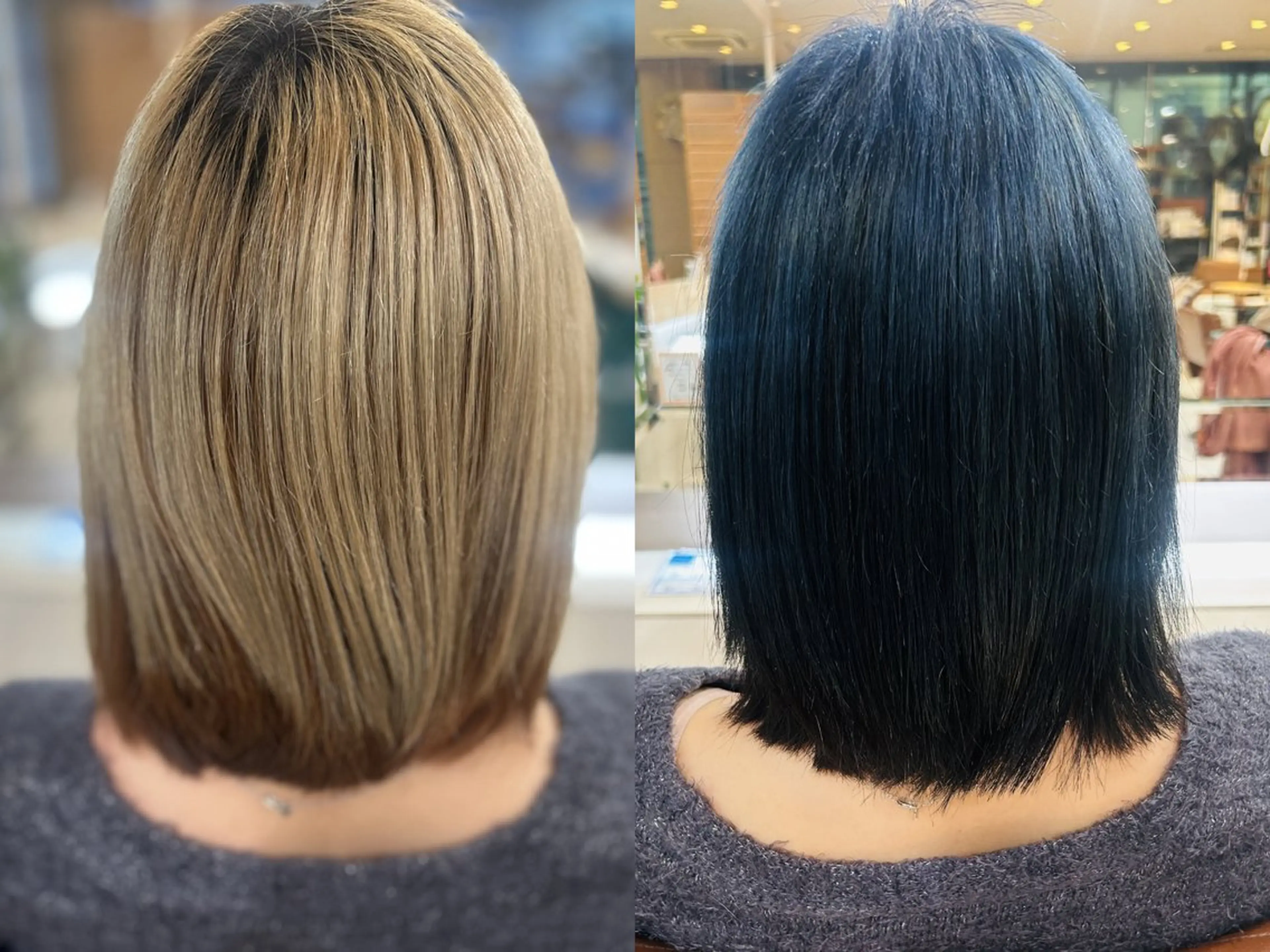 ミディアム カラー ブルーカラー ヘアカラー ブリーチカラー/ Wカラー/🍋ケンヤのヘアスタイル