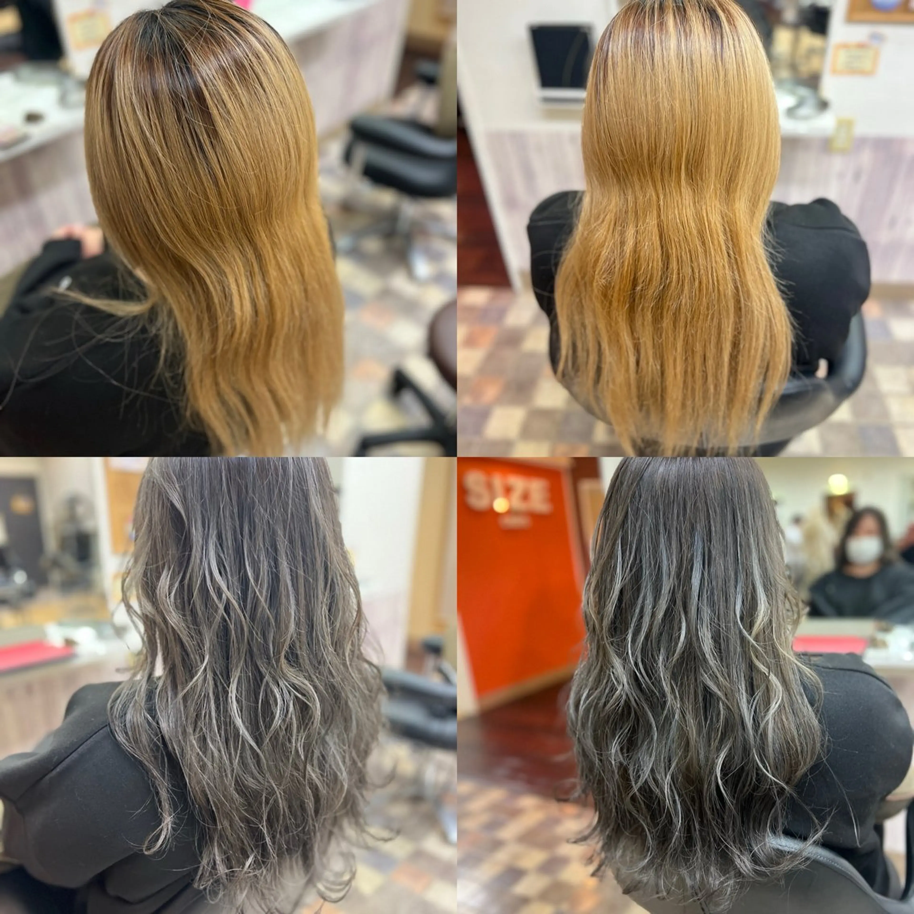 ロング Aile所属・酸性ストレート／カラ ー/山下高明のヘアスタイル