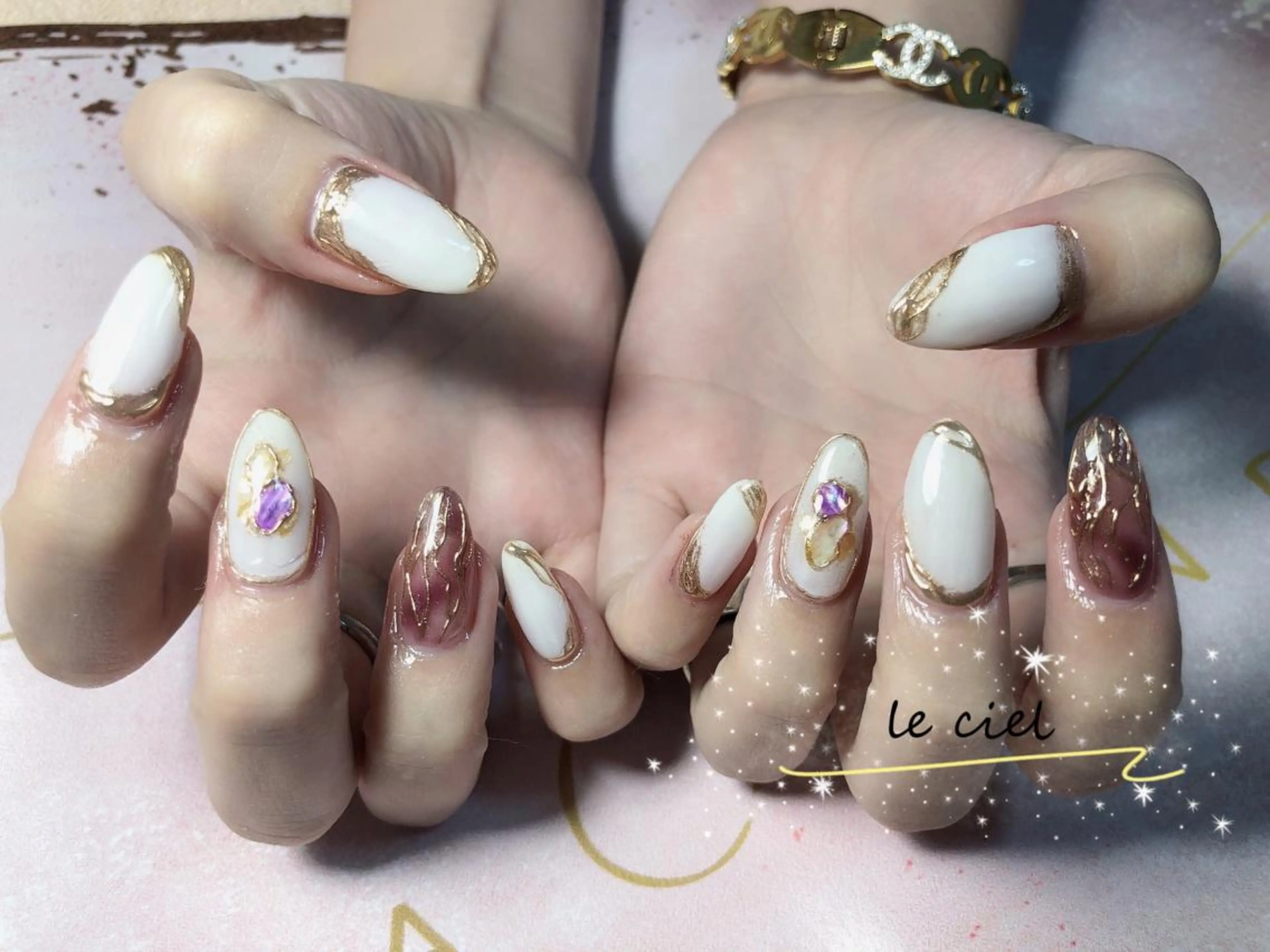 ネイル ミラーネイル Naka Rieのネイルデザイン