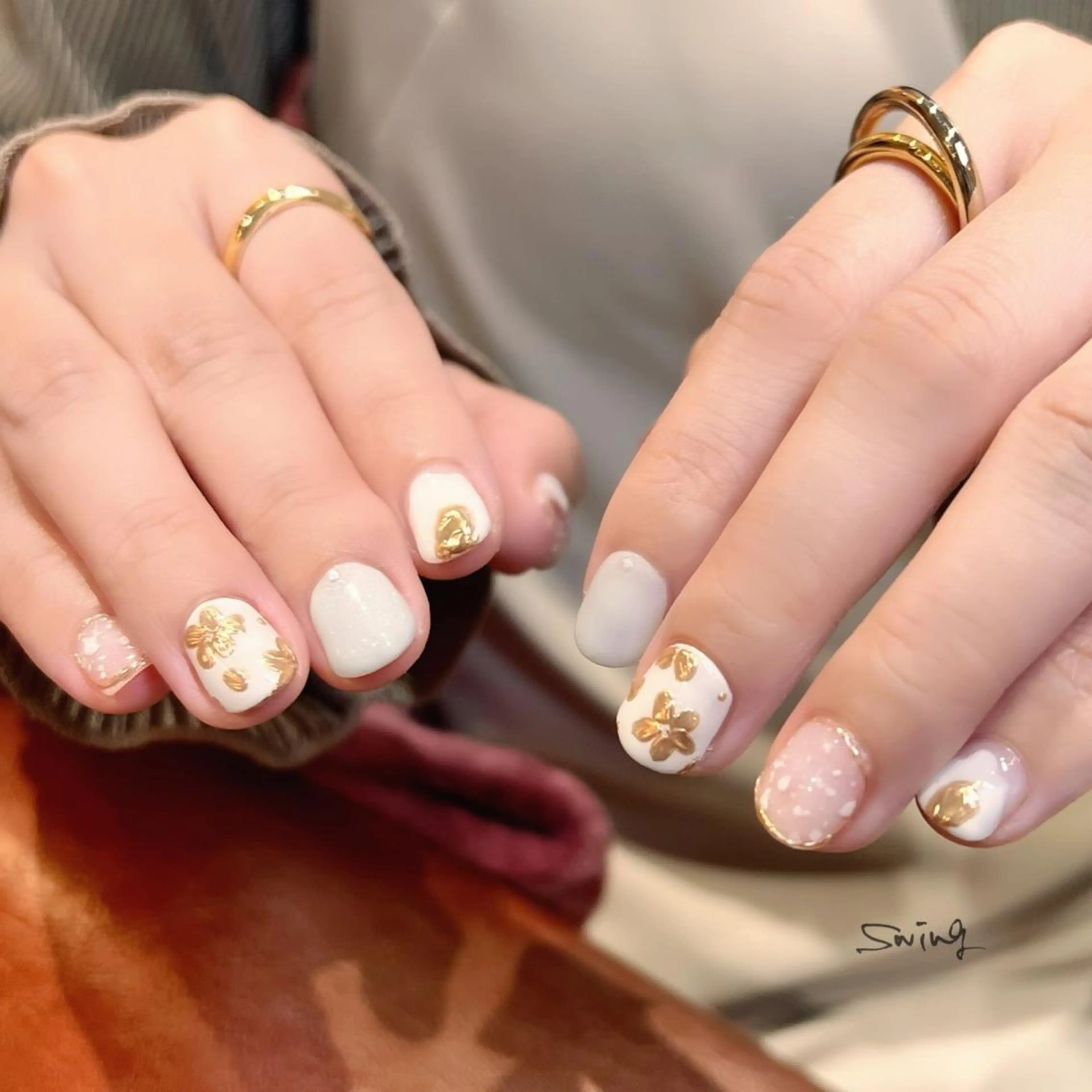ネイル フラワーネイル SWING Nail Salon所属・Yoshida Takakoのネイルデザイン