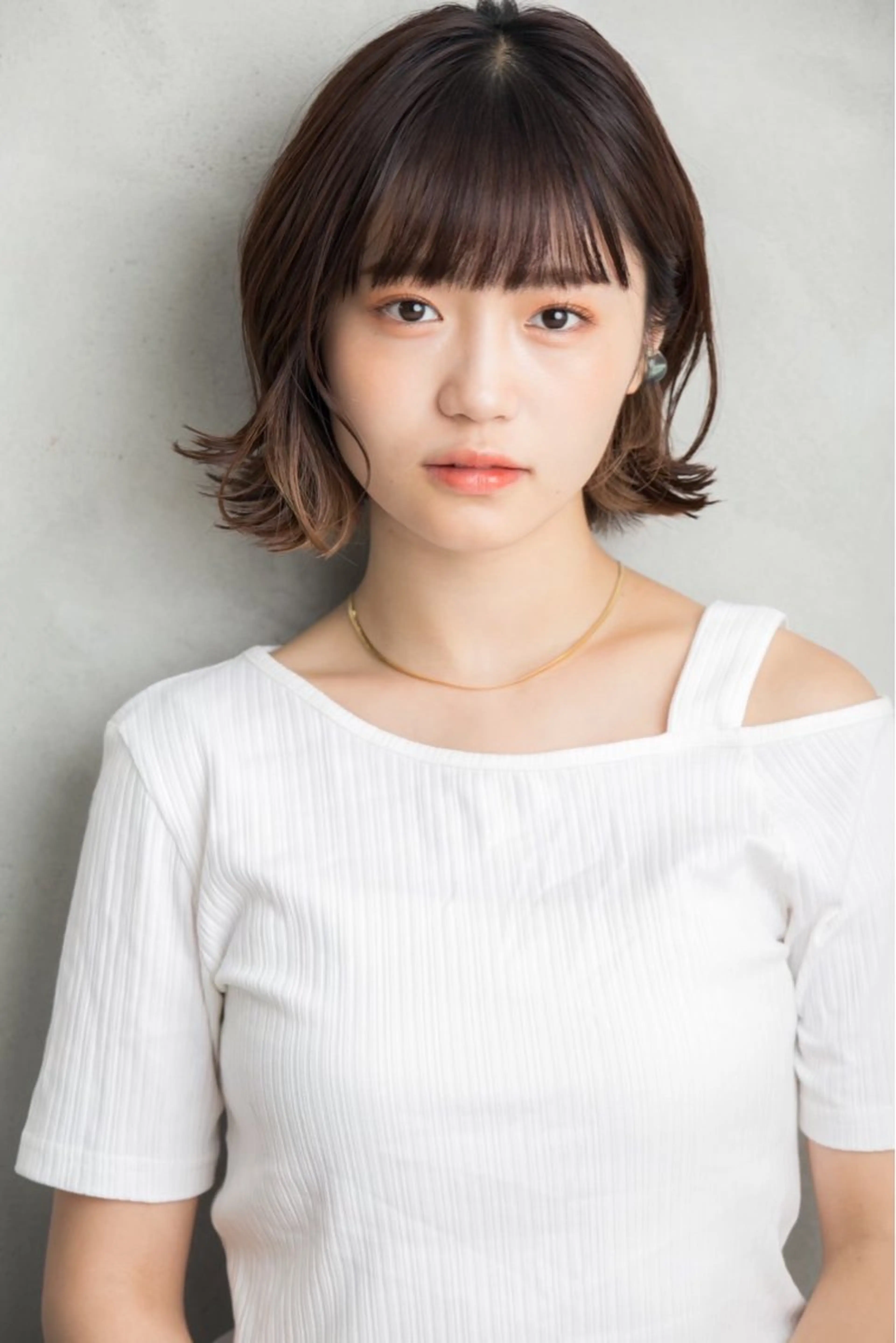 ショート カラー イヤリングカラー ボブ 小顔カット カット ヘアカラー トリートメント ヘッドスパ 巻けるケア縮毛矯正✨ ケアカラー✨山下のヘアスタイル