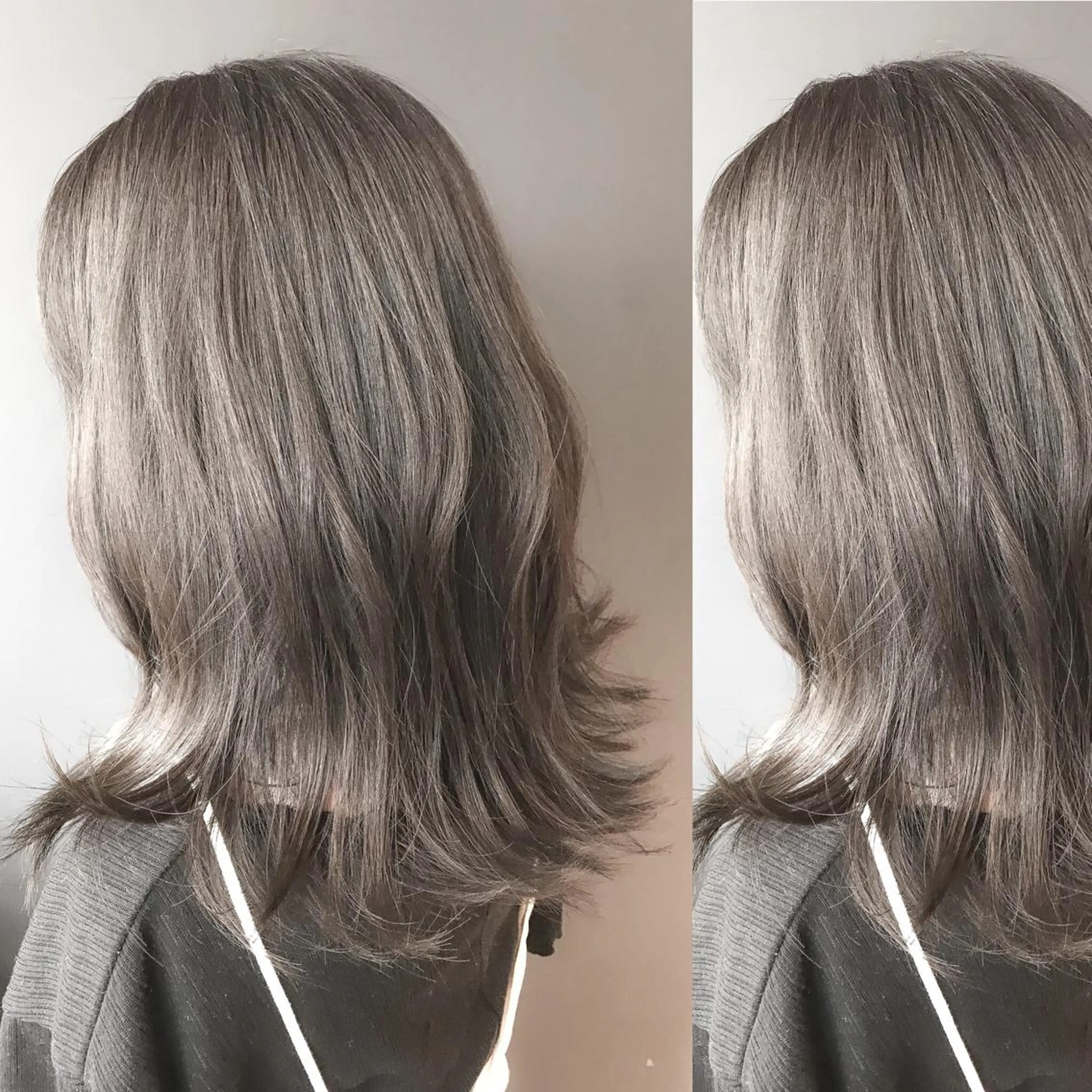 ミディアム カラー ハイライトカラー ハイライト ヘアカラー BOX mico.のヘアスタイル