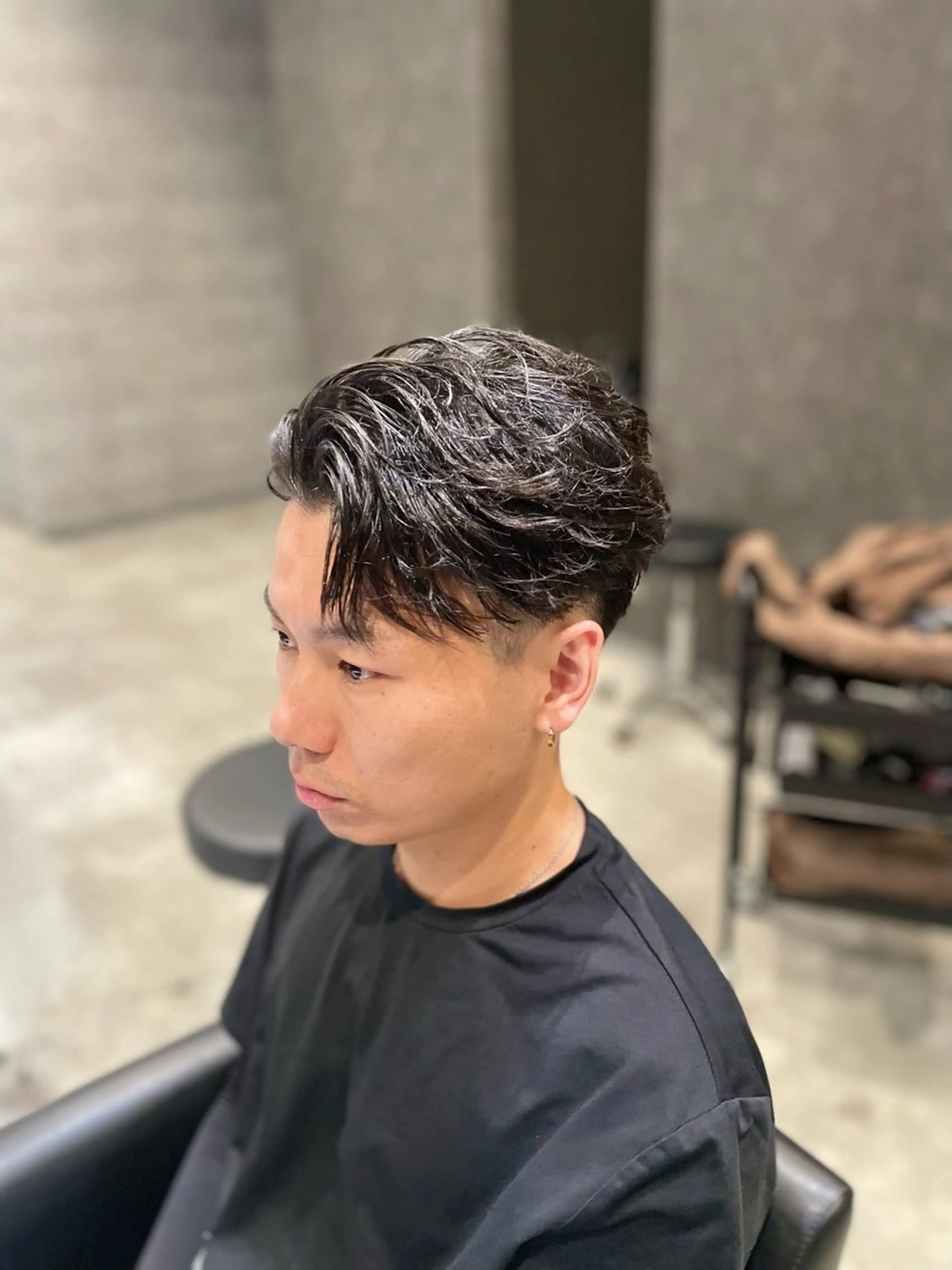ミディアム カット _white鳳店/ 杉本 健のヘアスタイル