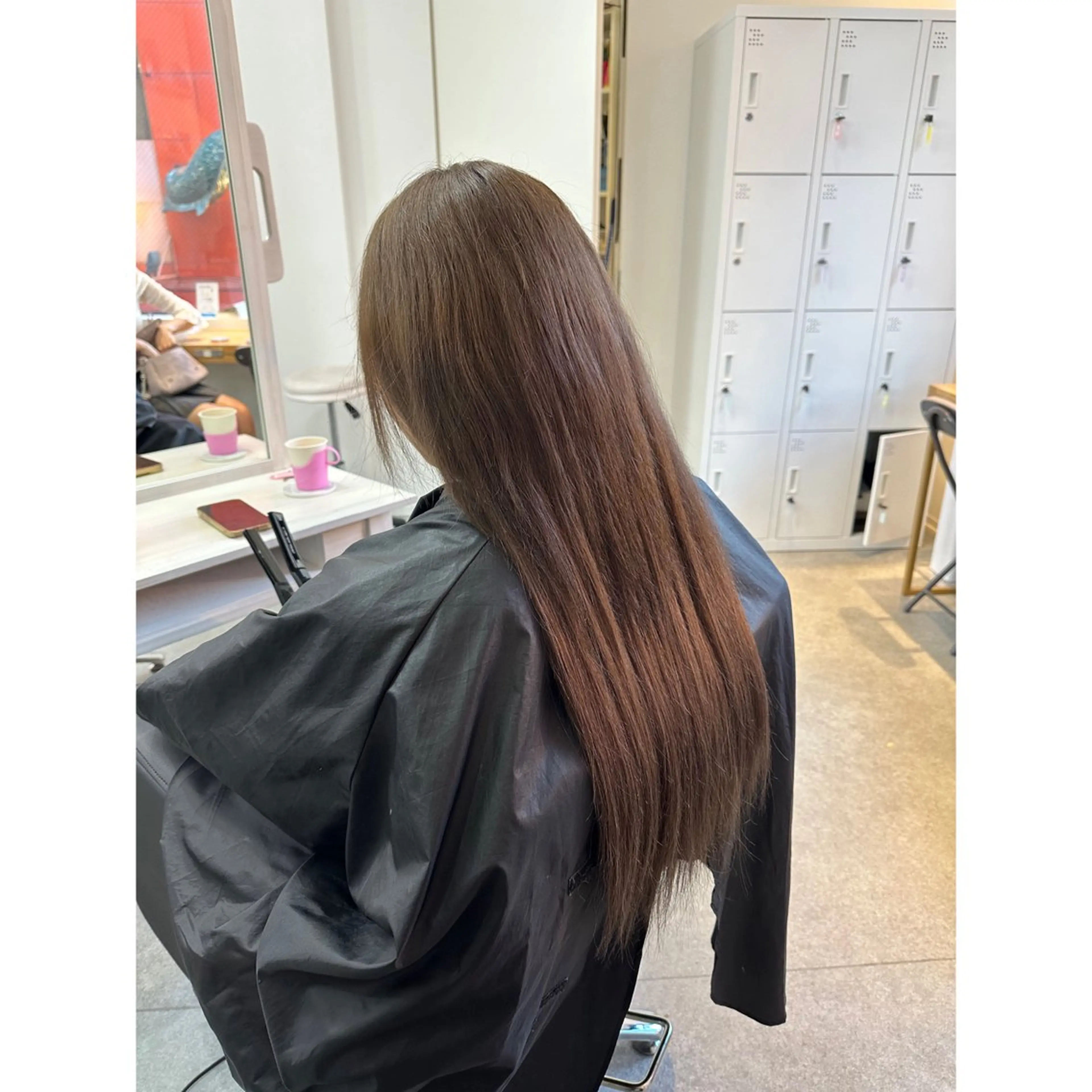 ロング カット エクステ 韓国ヘア×ハイトーン AYA💫のヘアスタイル