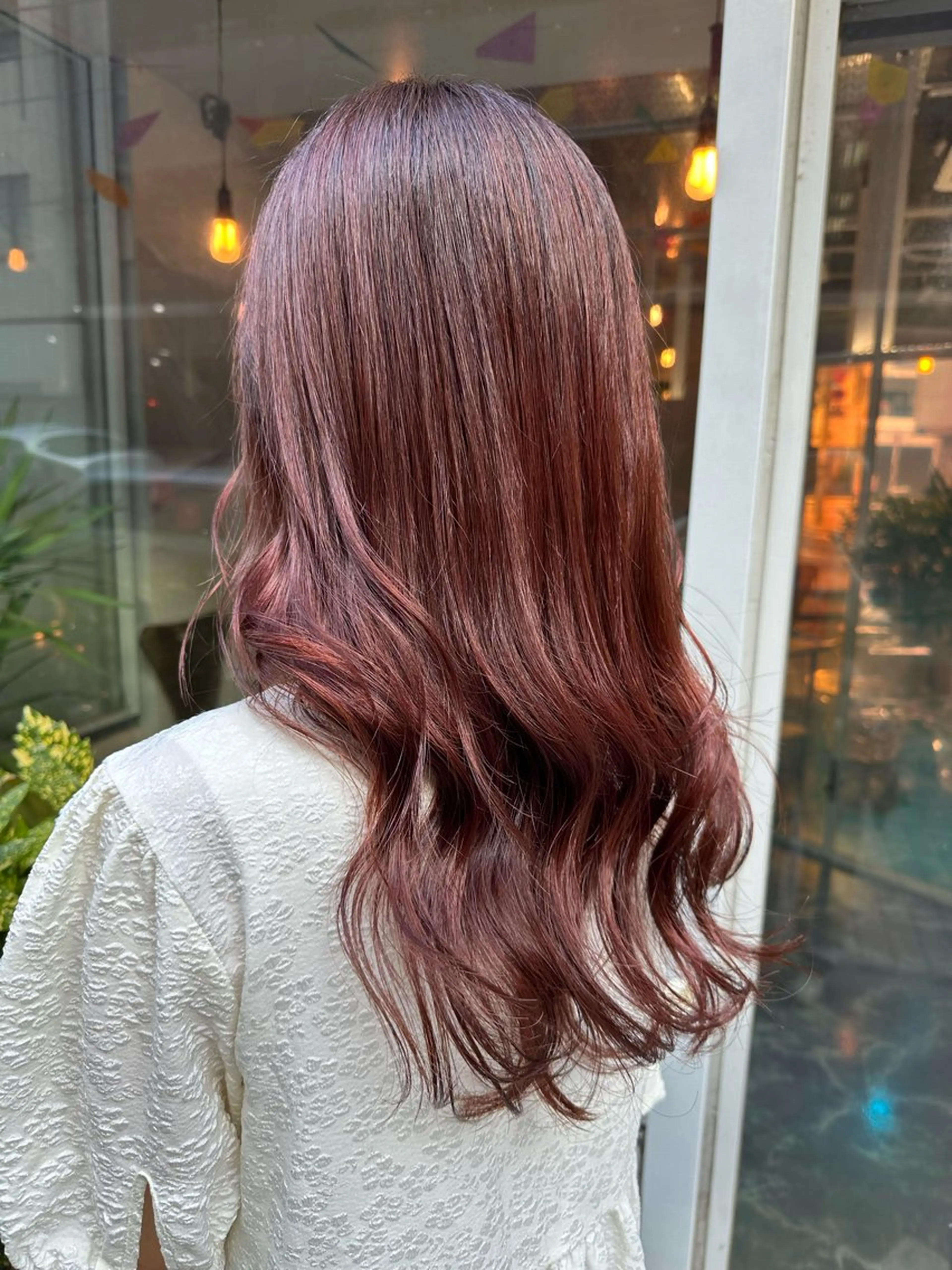 セミロング 酸性ストレート/艶髪 /縮毛/sara❄️のヘアスタイル