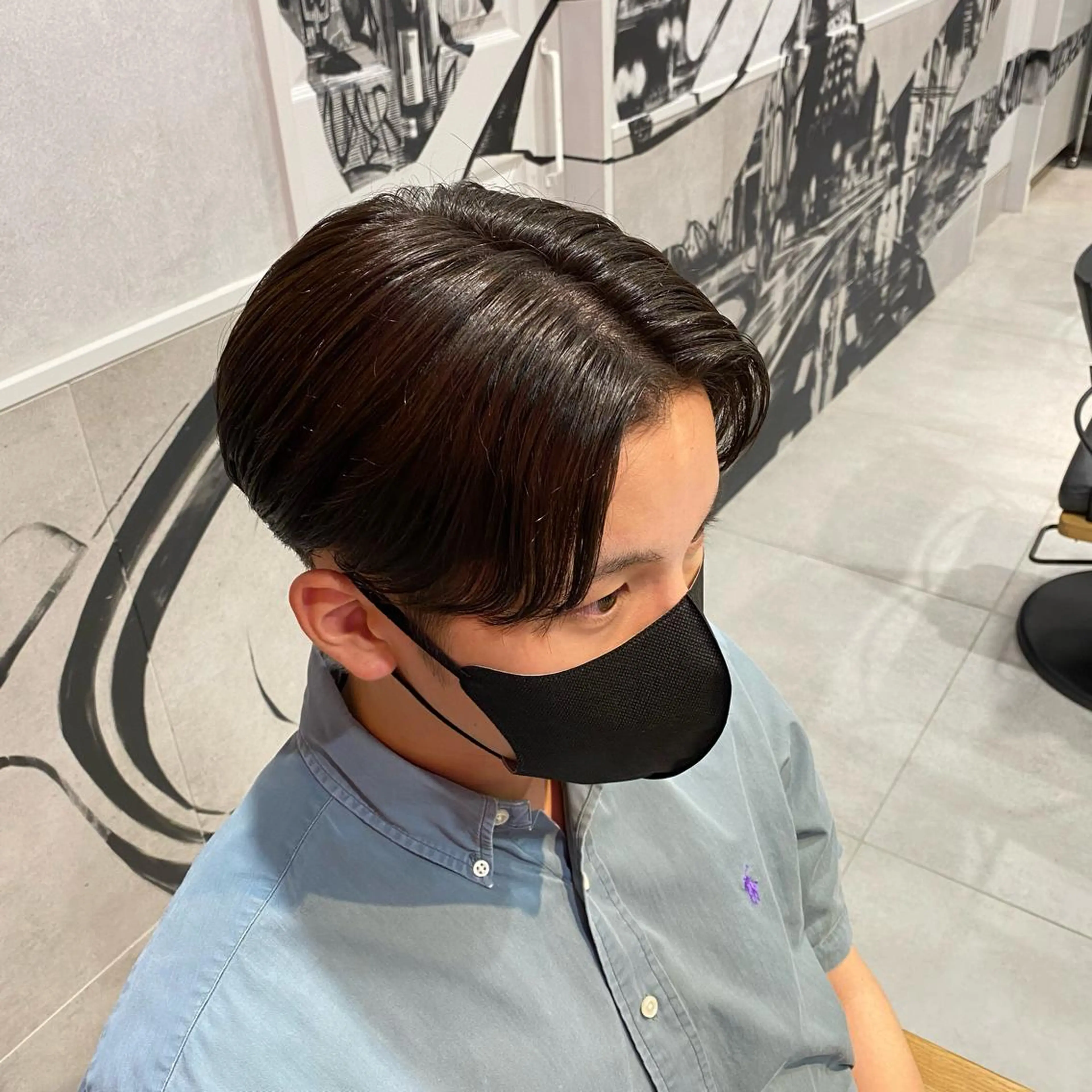 メンズ センターパート カット ヘアカラー YOHEI【メンズ/ パーマ/メンズ特化】のヘアスタイル