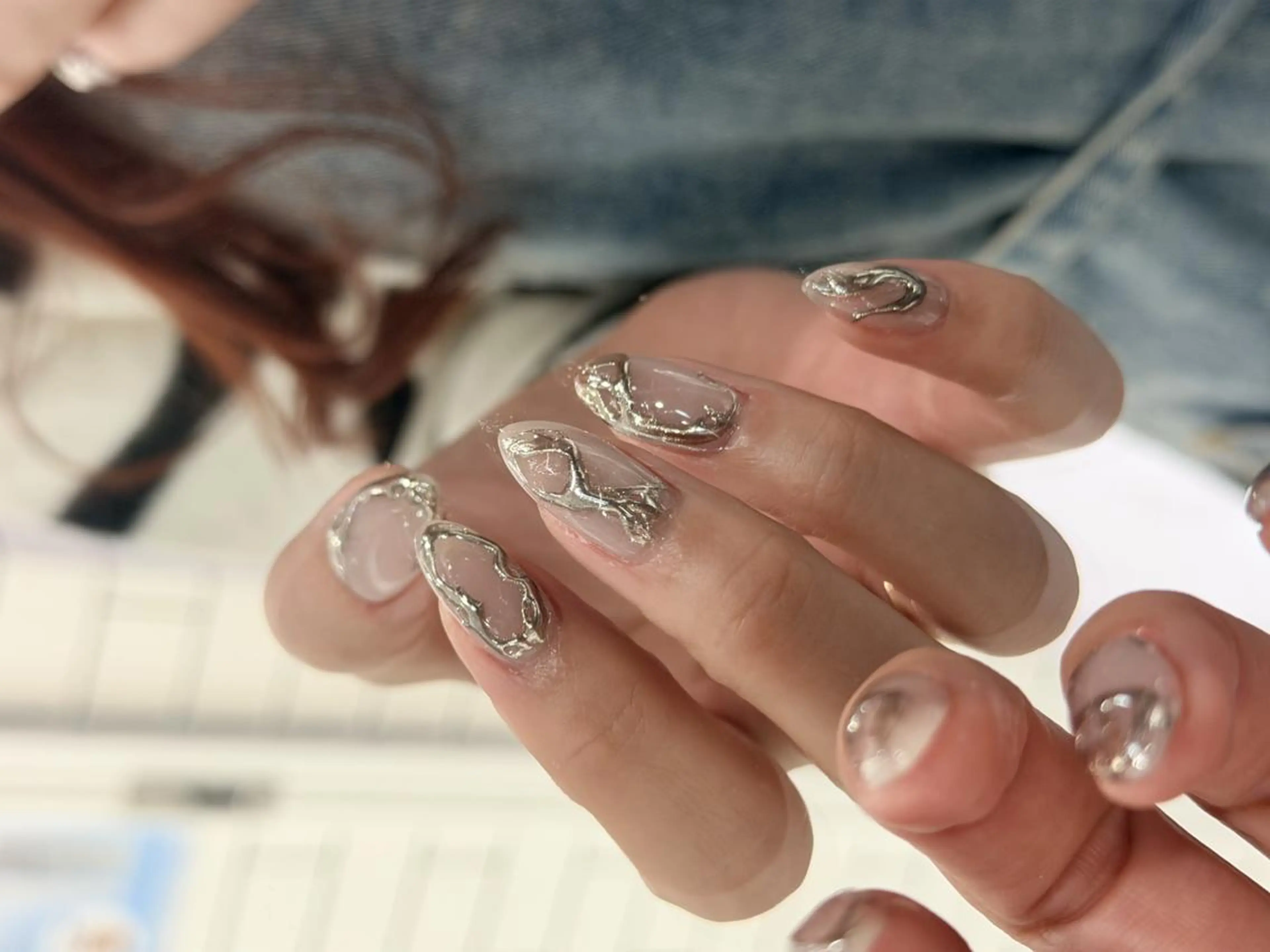 ネイル ニュアンスネイル ハンドネイル WOLTOKYO🌙 渋谷韓国ネイルのネイルデザイン