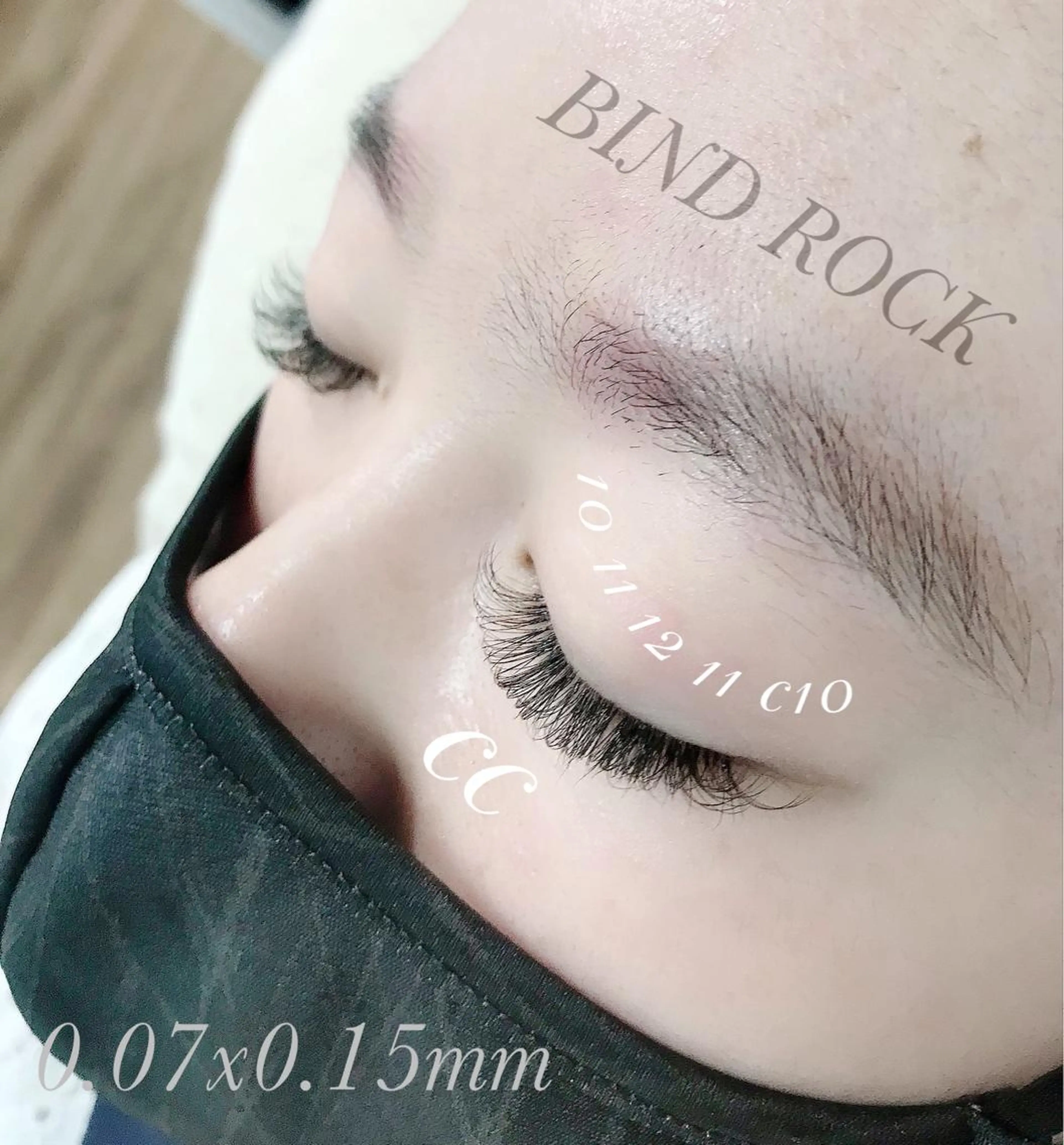 マツエク・マツパ バインドロック Cカール キュート フラットラッシュ マツエク eyelash presh yukaのマツエク・マツパデザイン