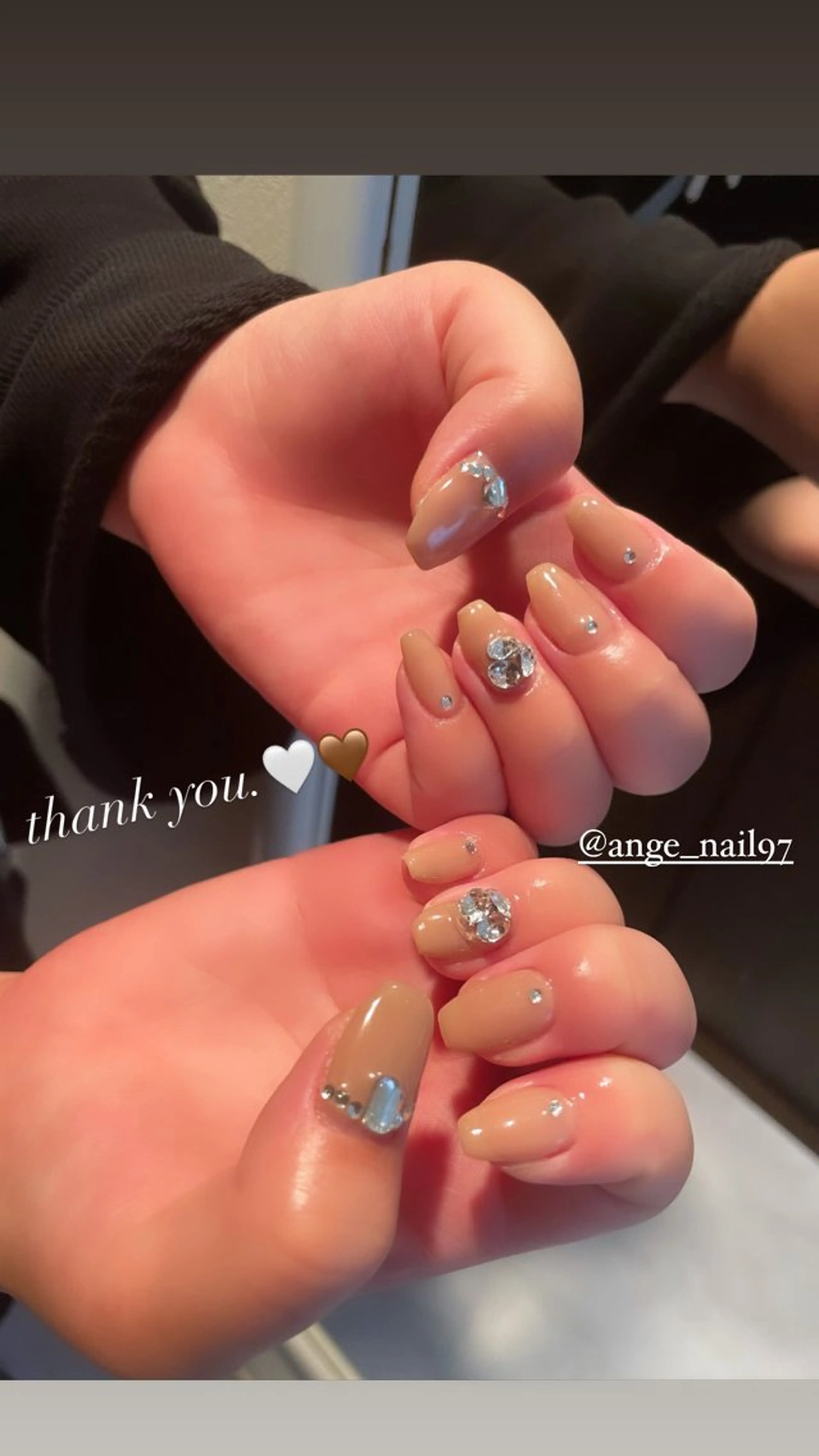 ネイル ブラウン ジェルネイル ニュアンスネイル Nail salon 🎀Angeのネイルデザイン