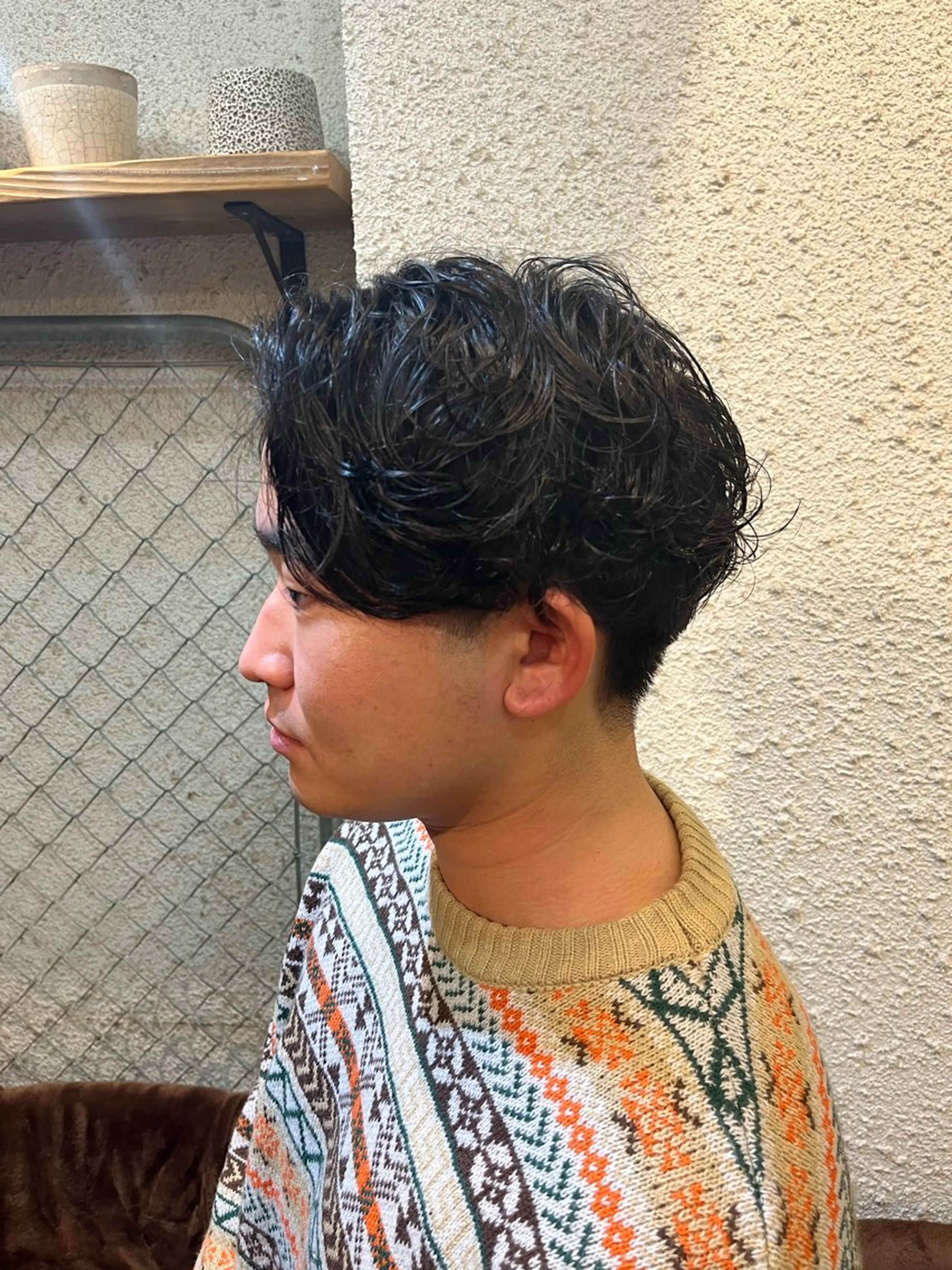 パーマ メンズ カット パーマ トリートメント 髪質改善・艶カラー・ ボブ・リクト💥のヘアスタイル