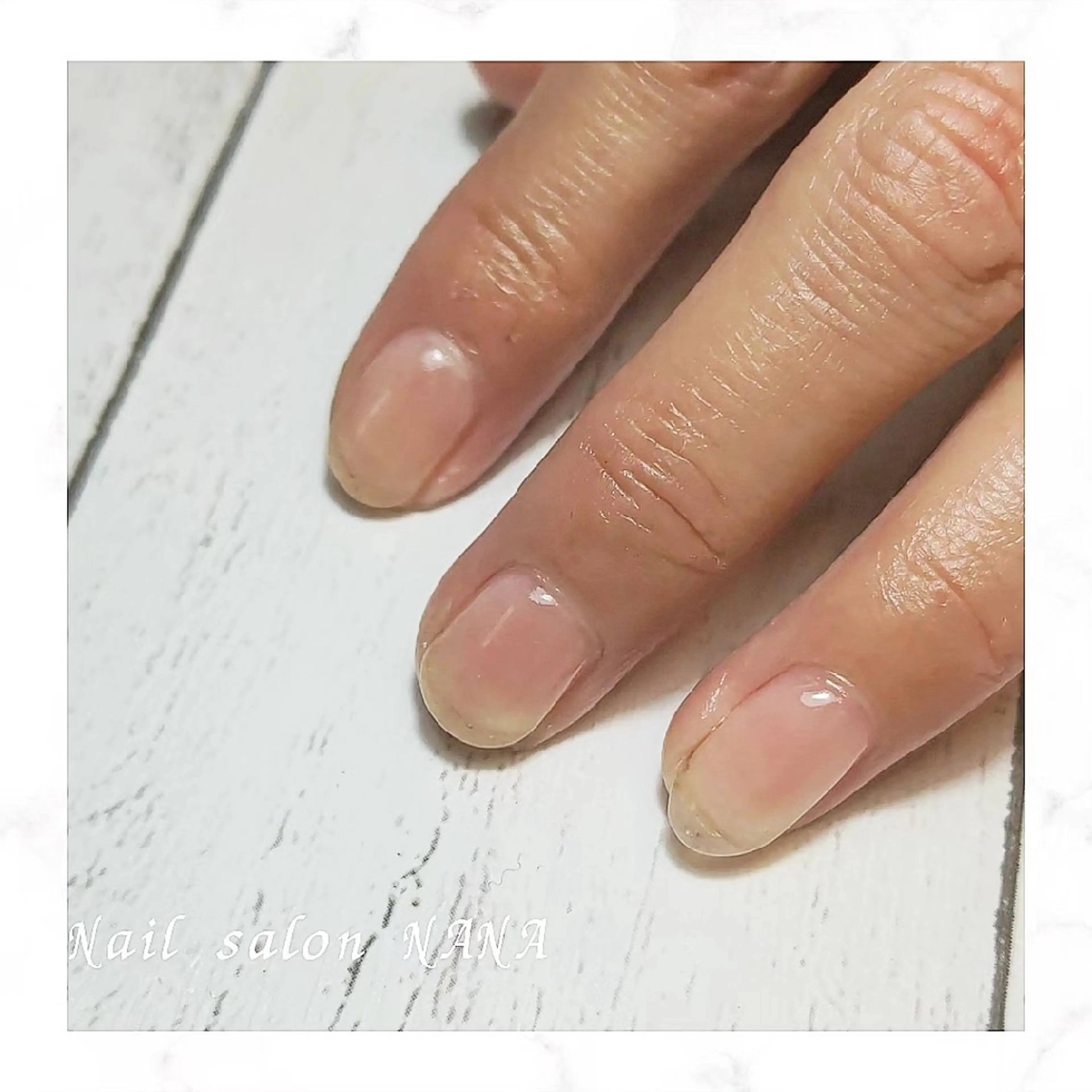 クリアジェルネイル✨〈カラーネイルが出来ない方・補強したい方・シンプル好きな方❤︎最適〉ハンドケア＋オフ込みの写真