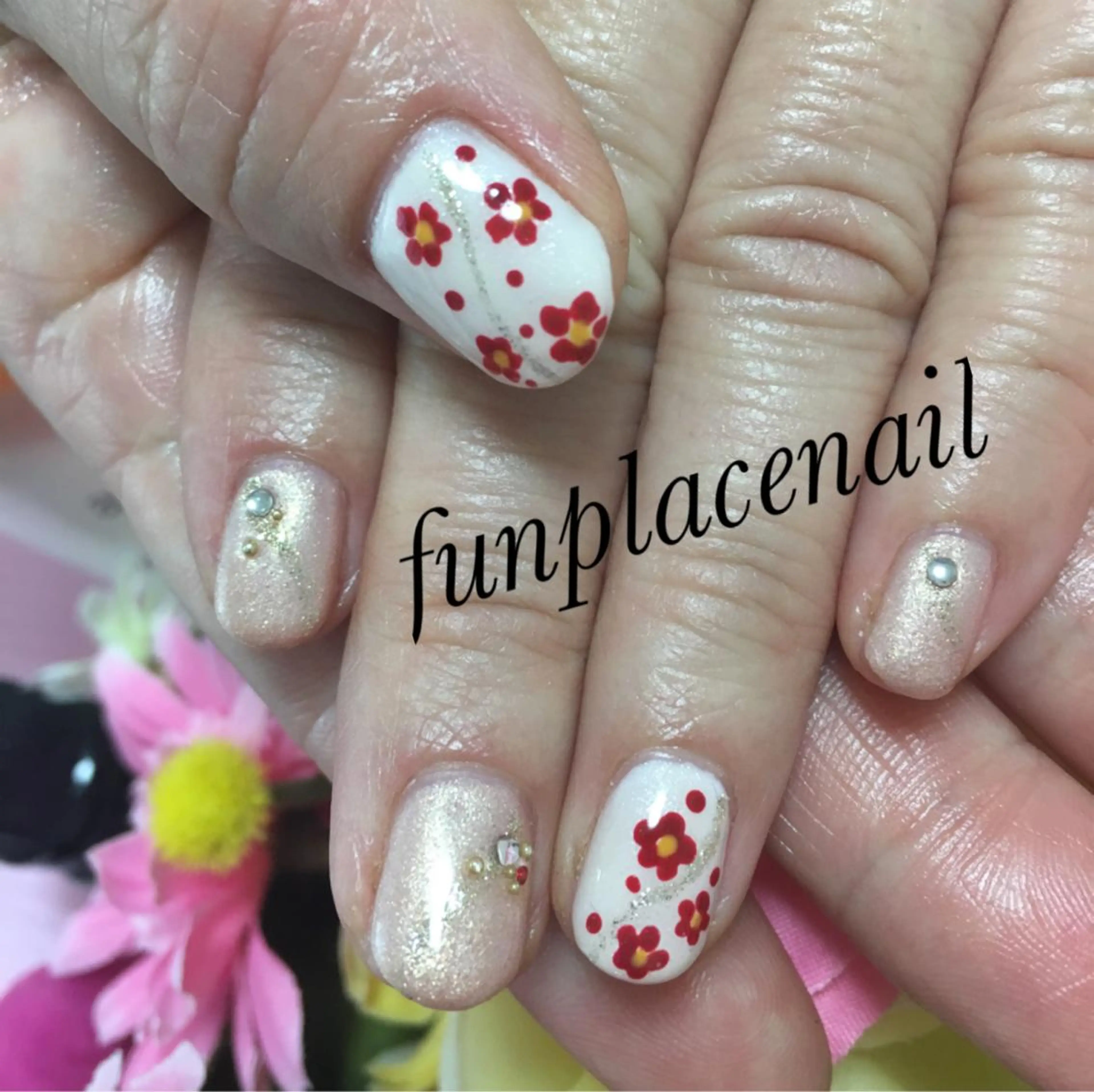 ネイル 持ち込み nail salon＆school felice所属・フェリーチェ瑞江店 新山のネイルデザイン