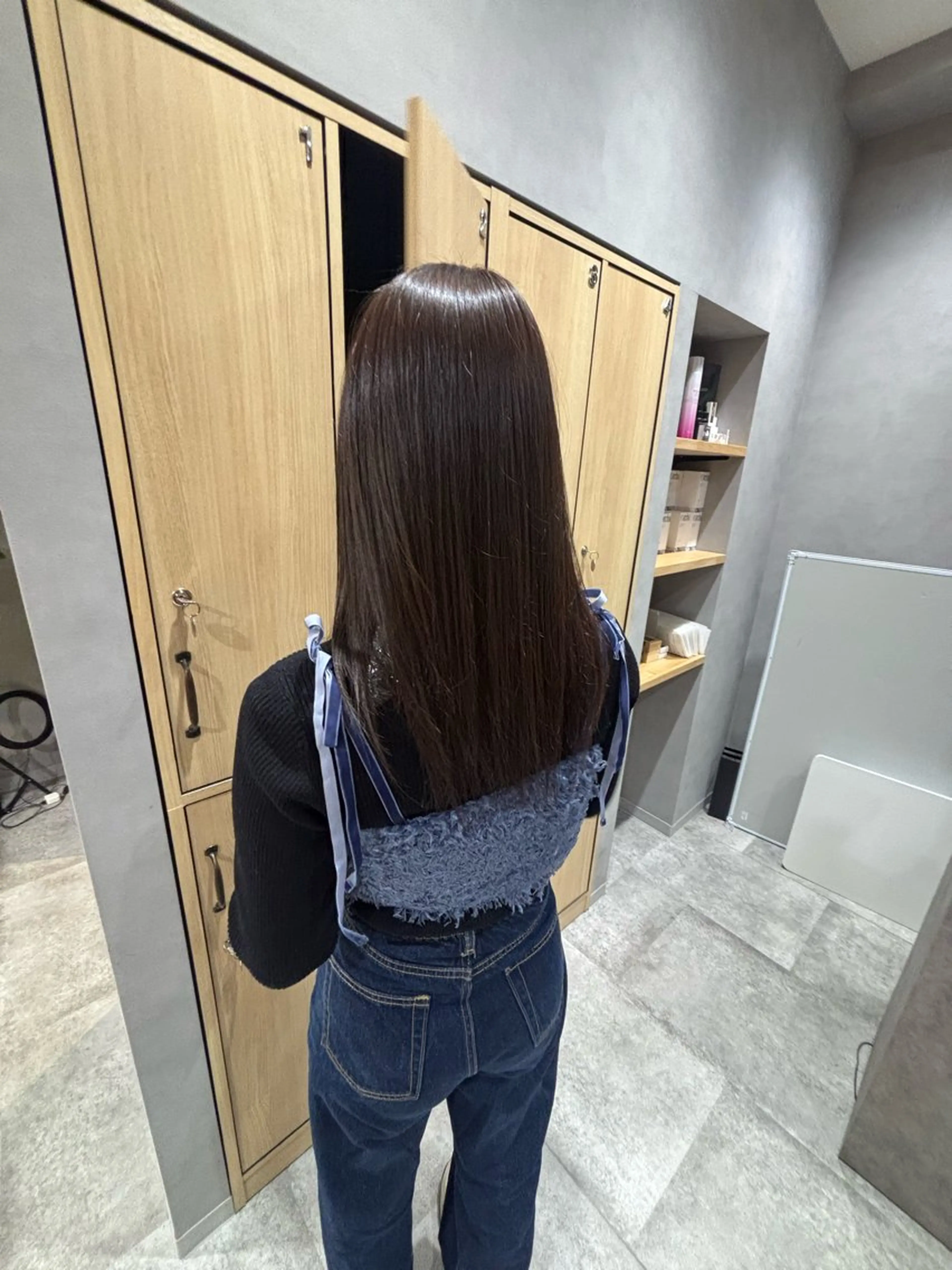 暗髪カラー＋1stepトリートメントの写真