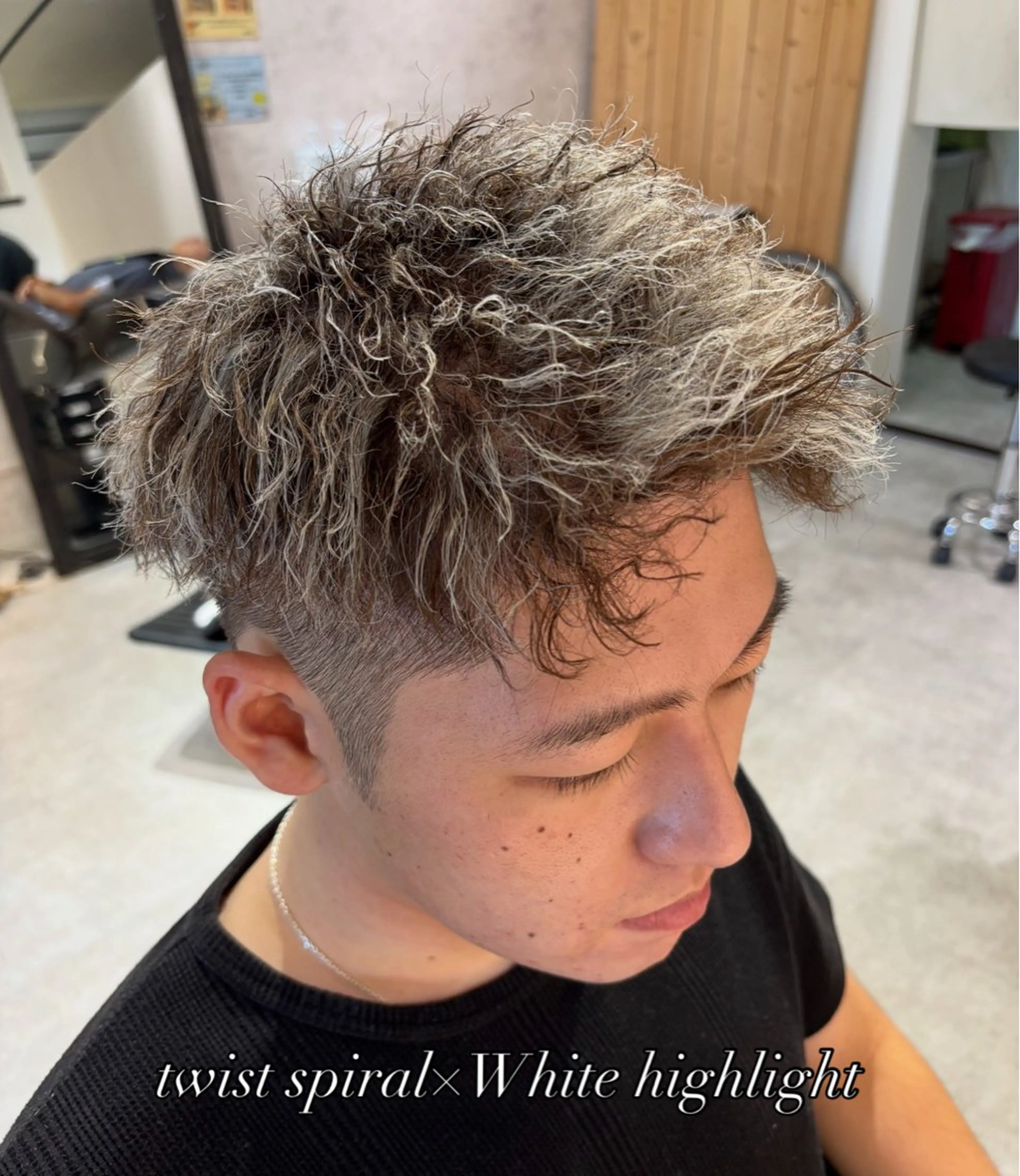 カラー パーマ メンズ メンズメッシュ メッシュ FuLAM Hair Designers*所属・山口 麻香のヘアスタイル