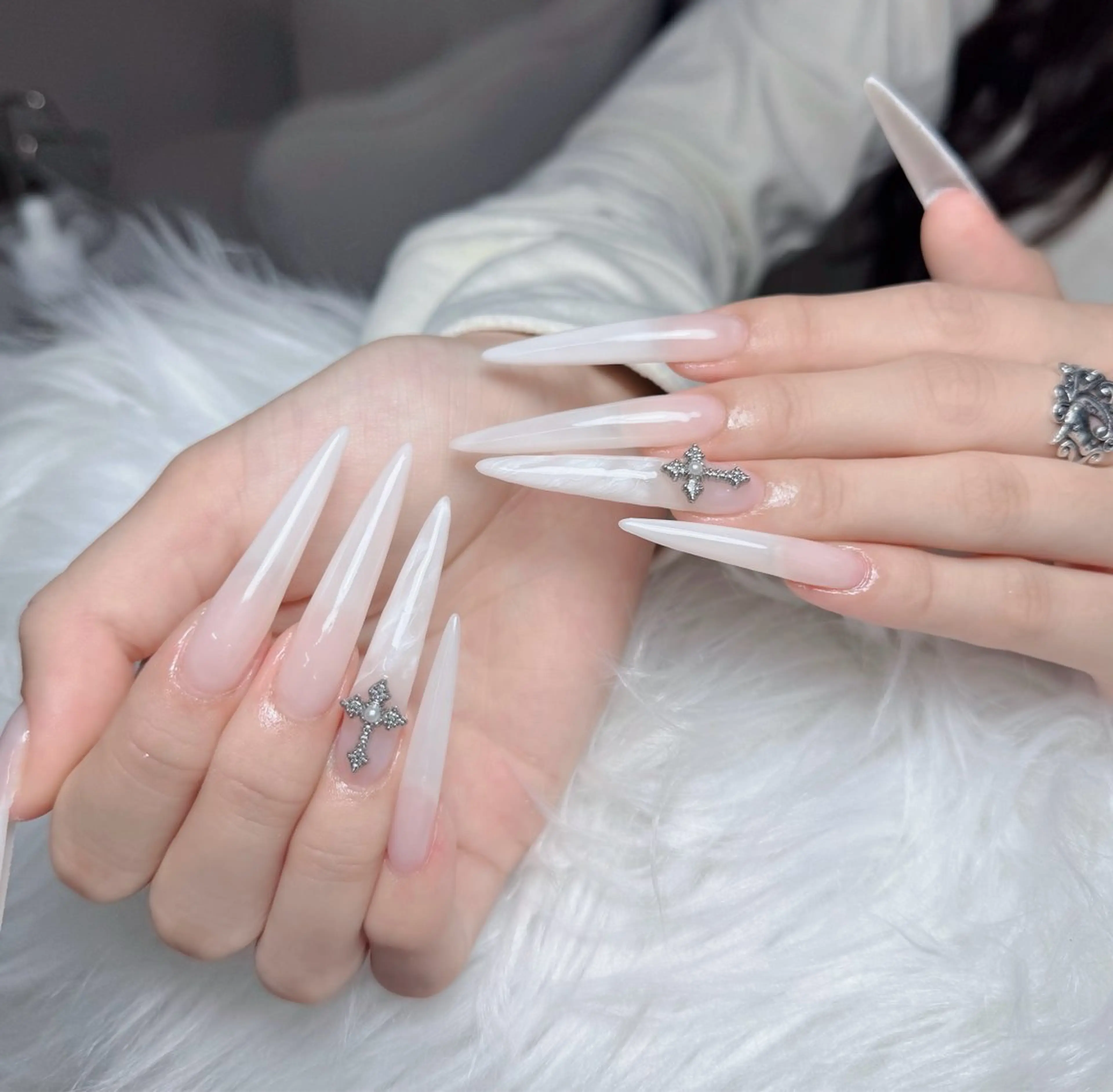 ネイル アートネイル フレンチネイル ジェルネイル 韓国ネイル マグネットネイル ハンドネイル Lenie Nail Okuboのネイルデザイン