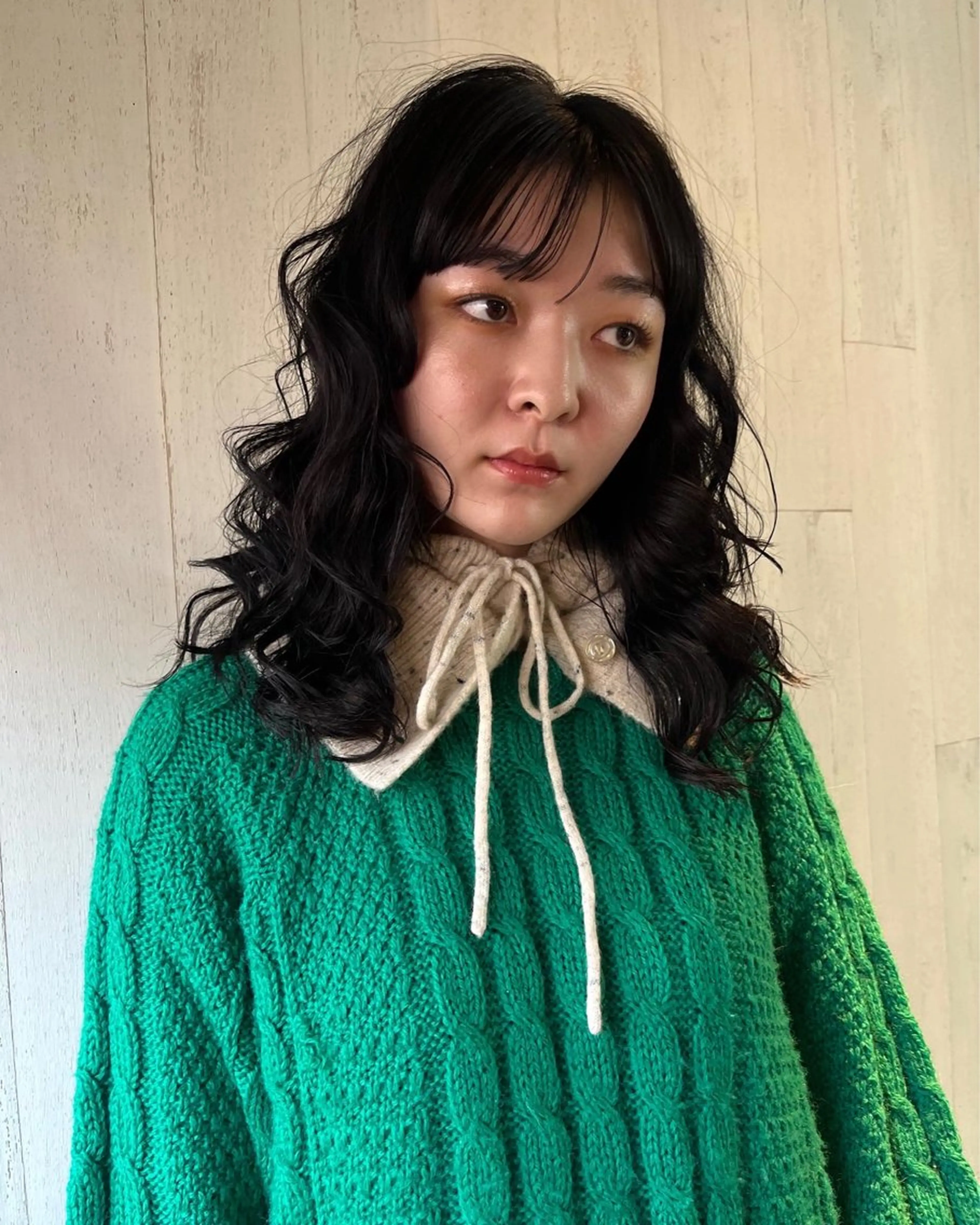 セミロング カラー パーマ liberta所属・riko .のヘアスタイル