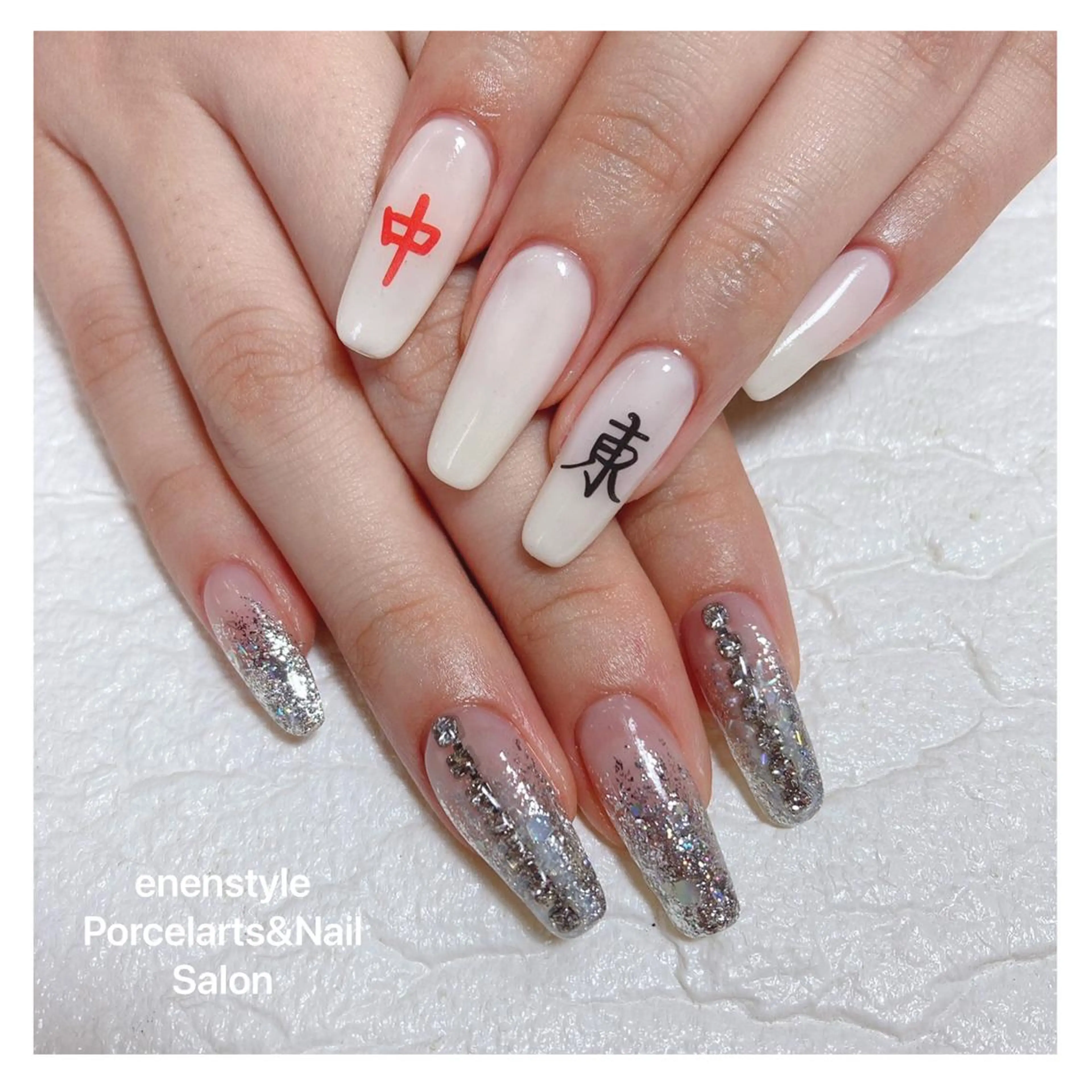 ミディアム ネイル 👑enen style👑のネイルデザイン