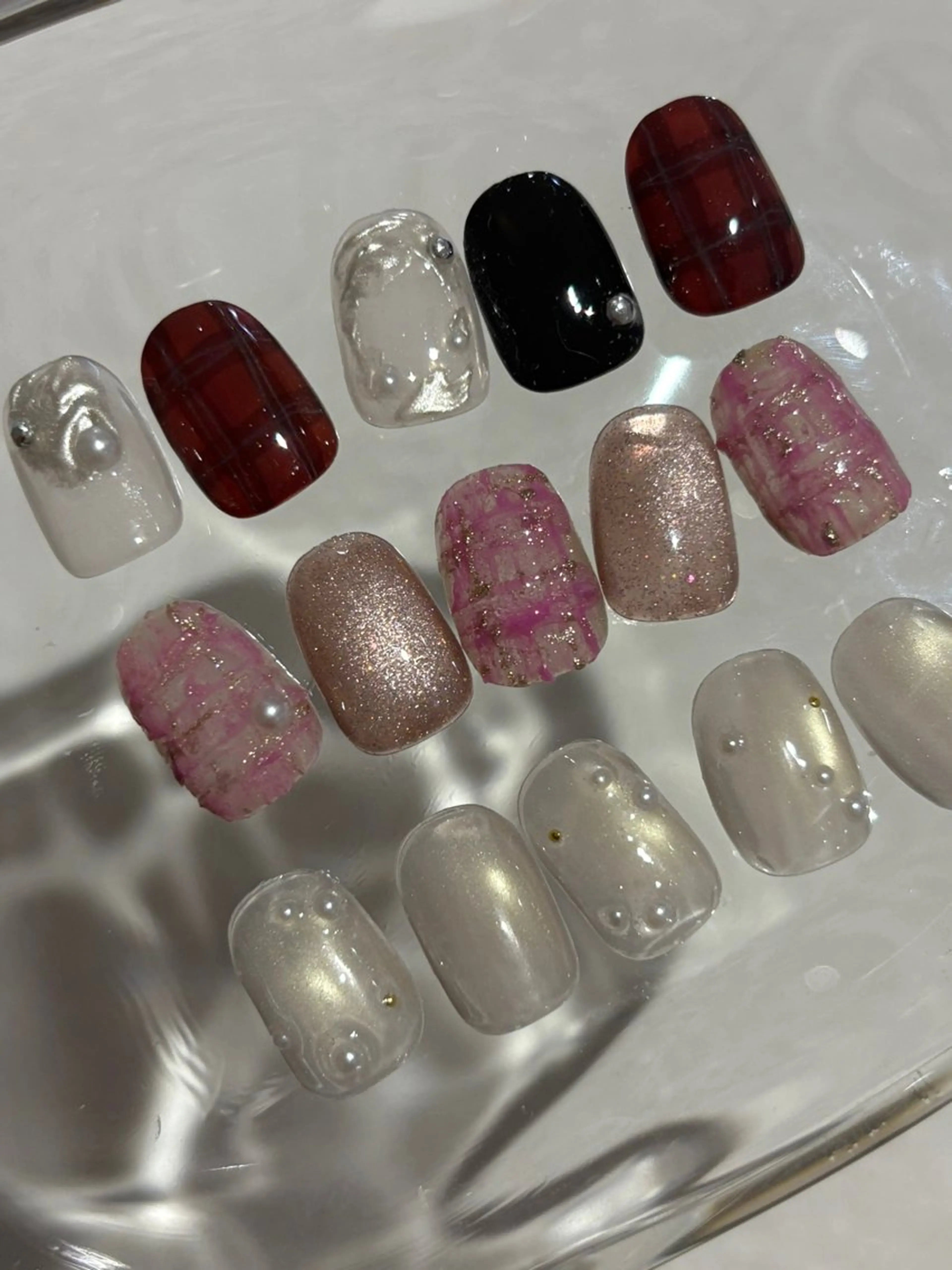 【オフあり】サンプルデザイン/ニュアンス/シンプルネイル/フィルインの写真