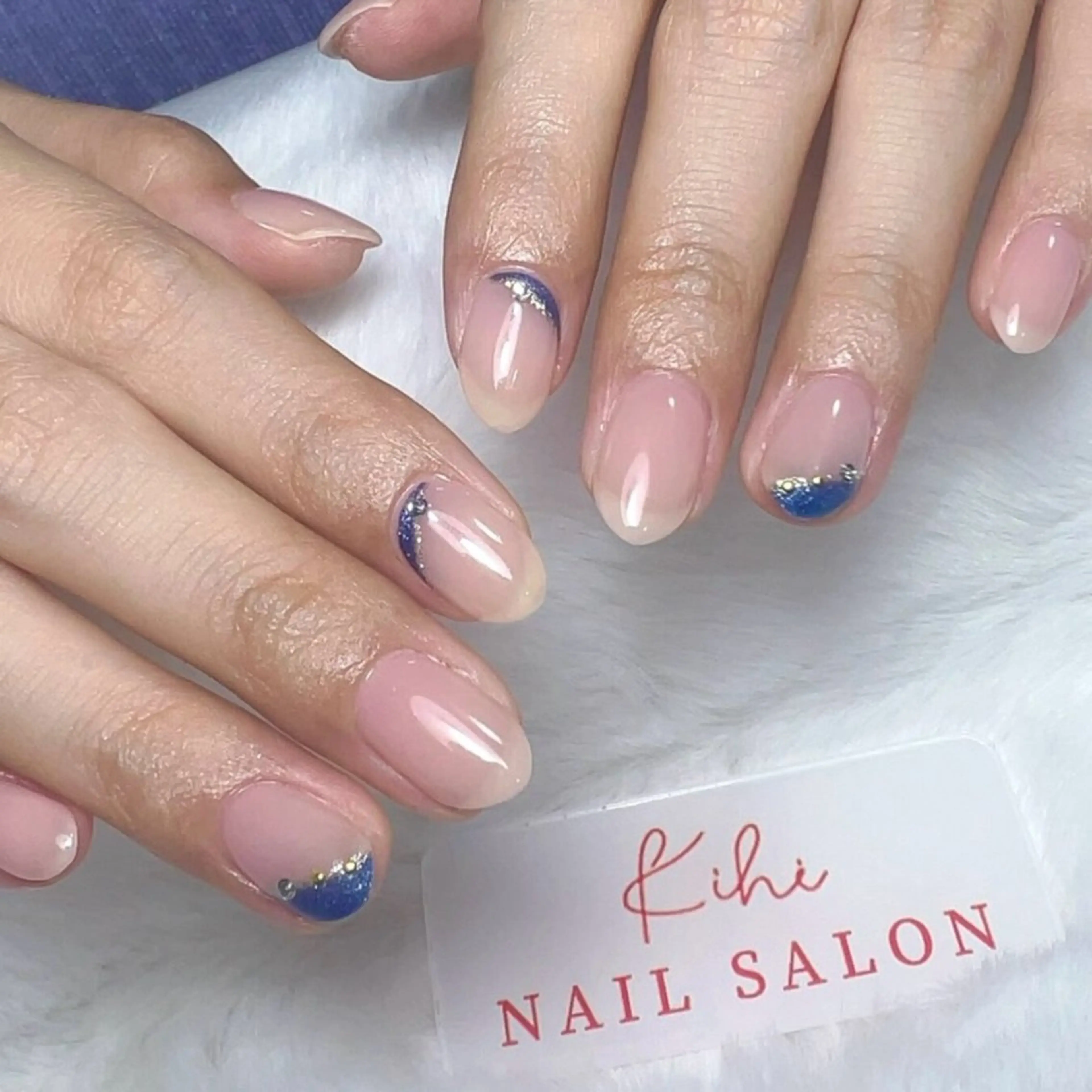 ネイル アートネイル フレンチネイル ジェルネイル グラデーション 韓国ネイル ハンドネイル 久保田 マリコのネイルデザイン