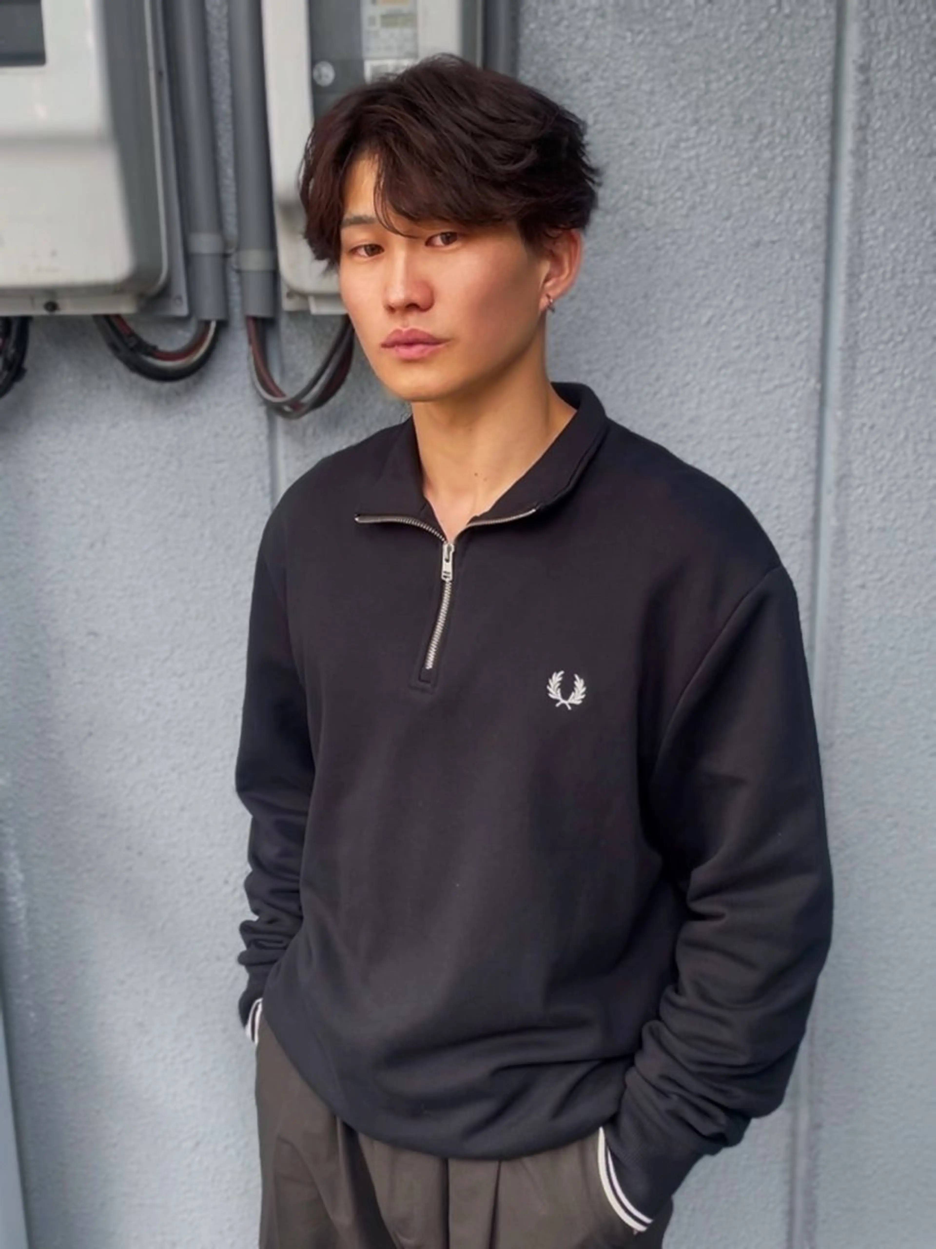 カラー パーマ メンズ ダウンパーマ メンズ韓国風 メンズパーマ メンズ特化/お任せ可 矢場町/モモコ🍑のヘアスタイル