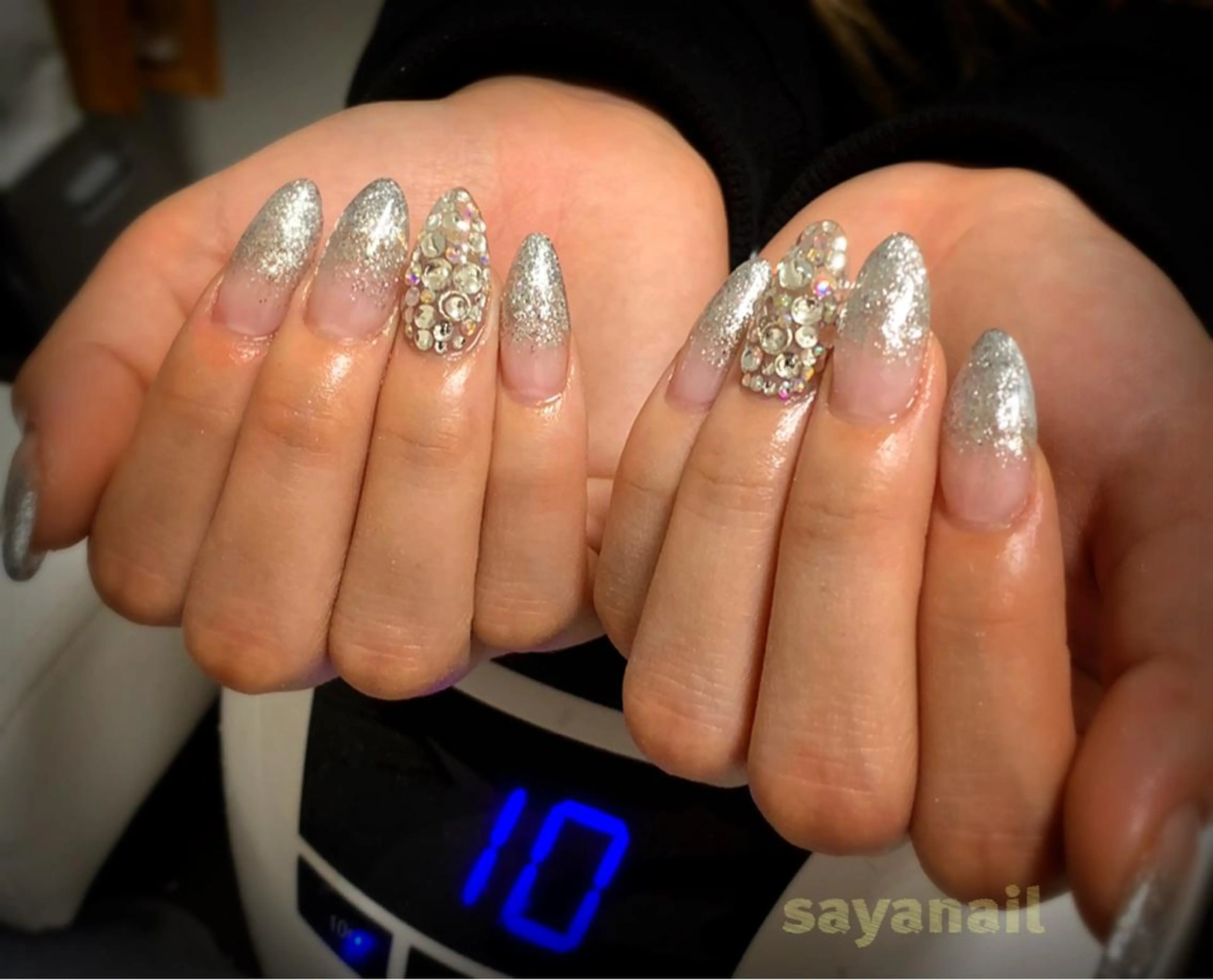 ネイル ラメ(グリッター) ラメグラデーション スカルプネイル 冬ネイル 💎JADE💎 齊藤沙也香のエステ・リラクイメージ