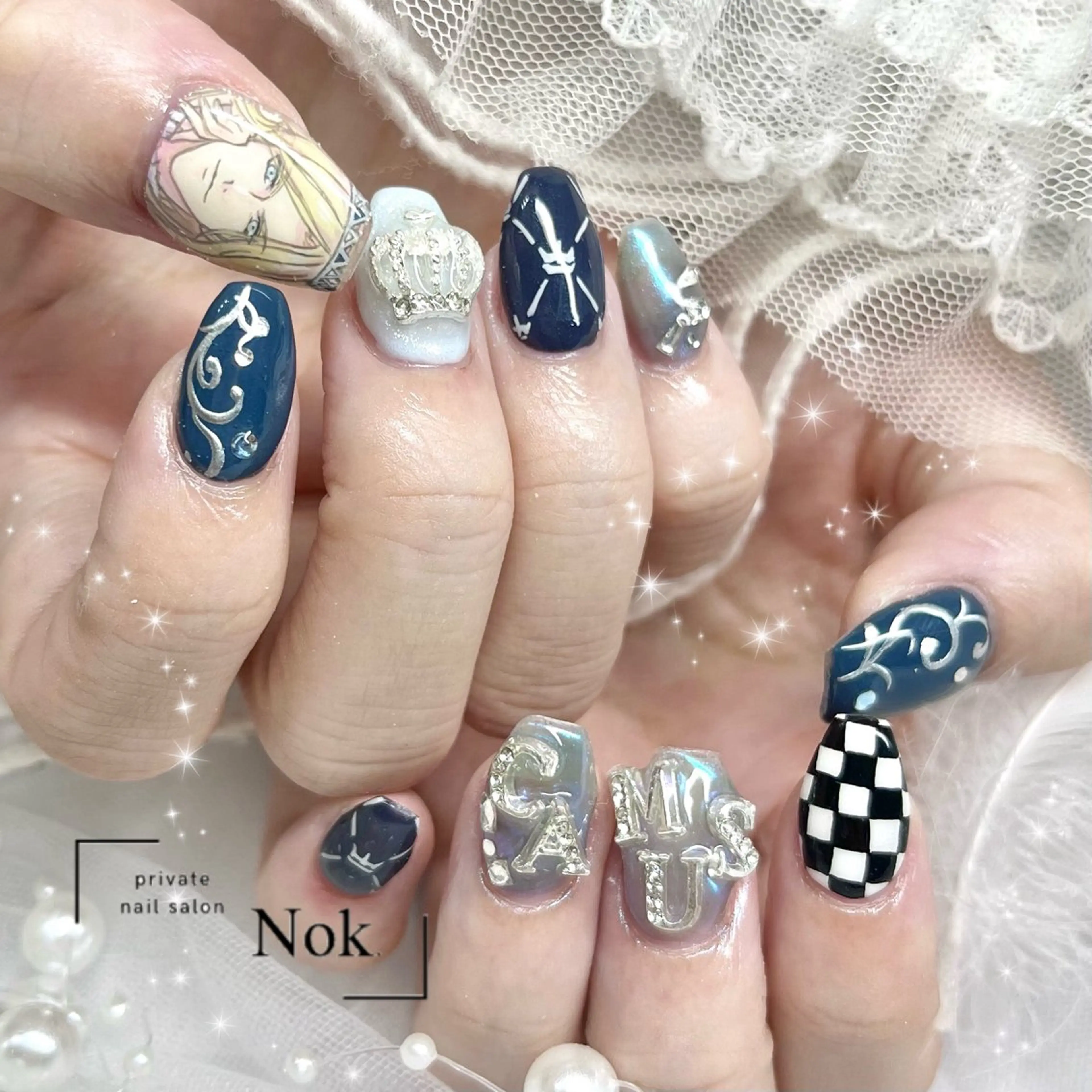 ネイル ハンドネイル 池袋痛ネイル Nok. 渡辺のネイルデザイン