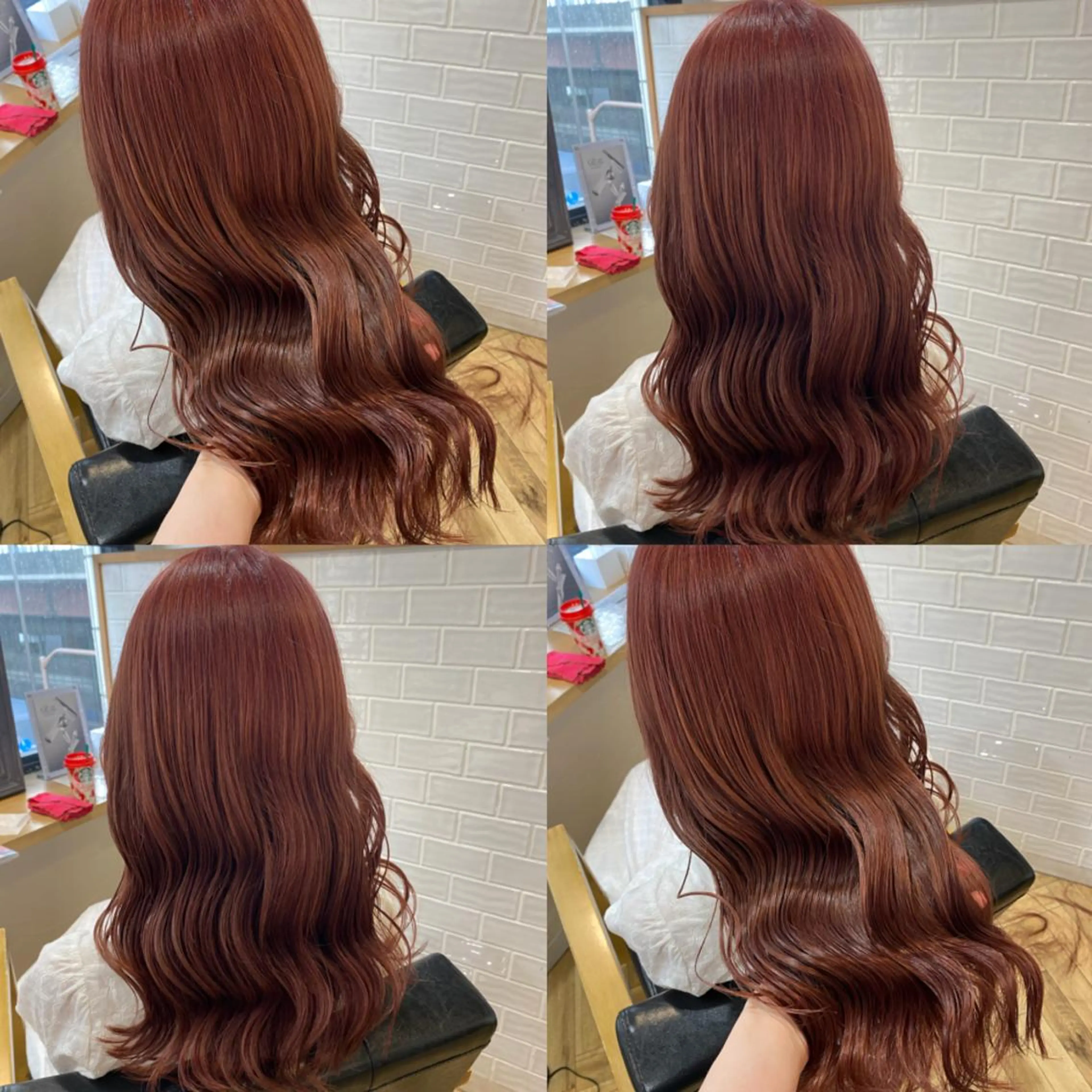 ロング カラー ベージュカラー ブリーチ ピンクカラー ピンクベージュ 艶カラー/韓国顔周り 🎀mamiのヘアスタイル