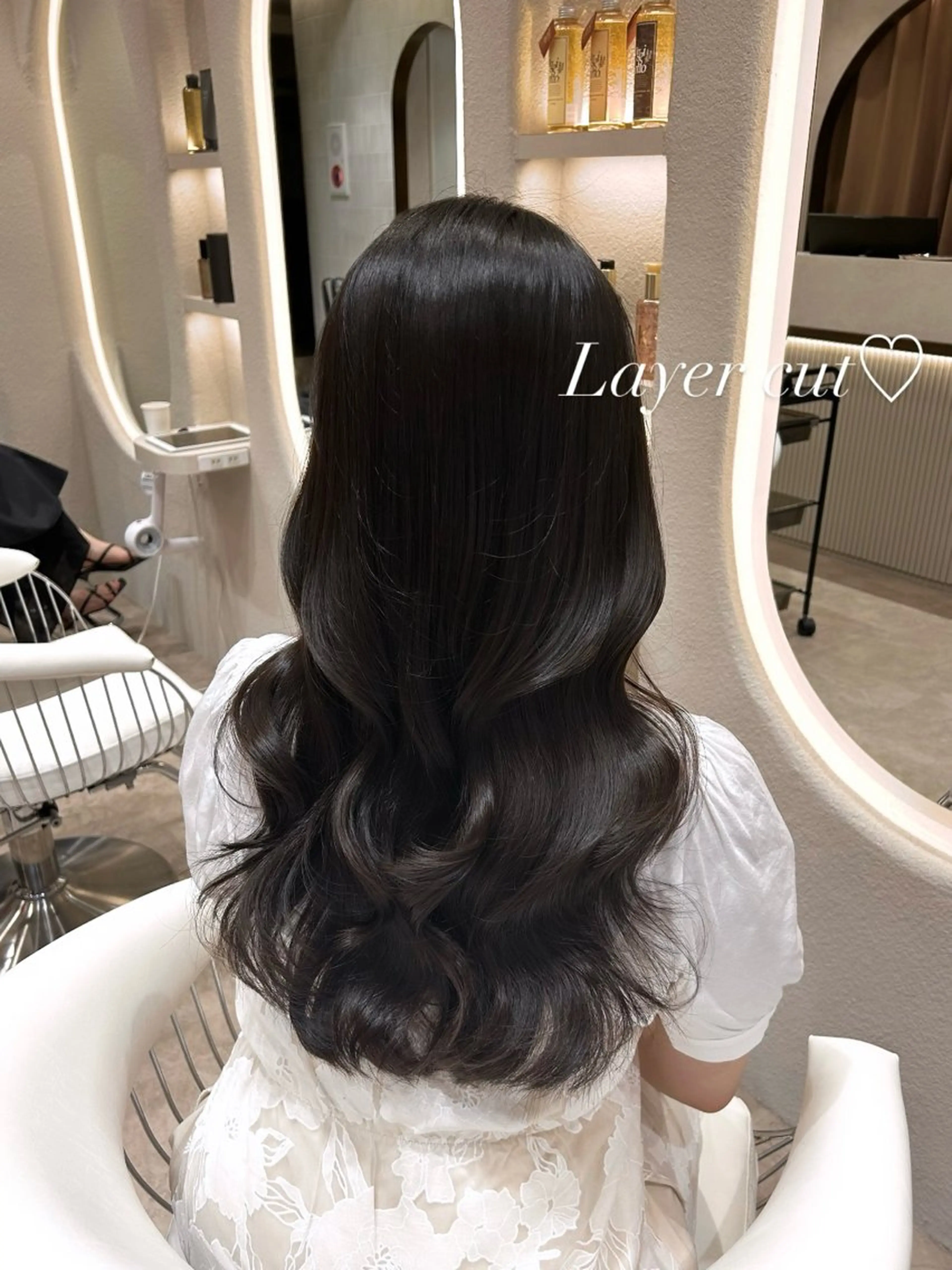 ロング 韓国風ヘア レイヤーカット カット トリートメント 🩷韓国ヘア/ミディ アム🩷Maikaのヘアスタイル
