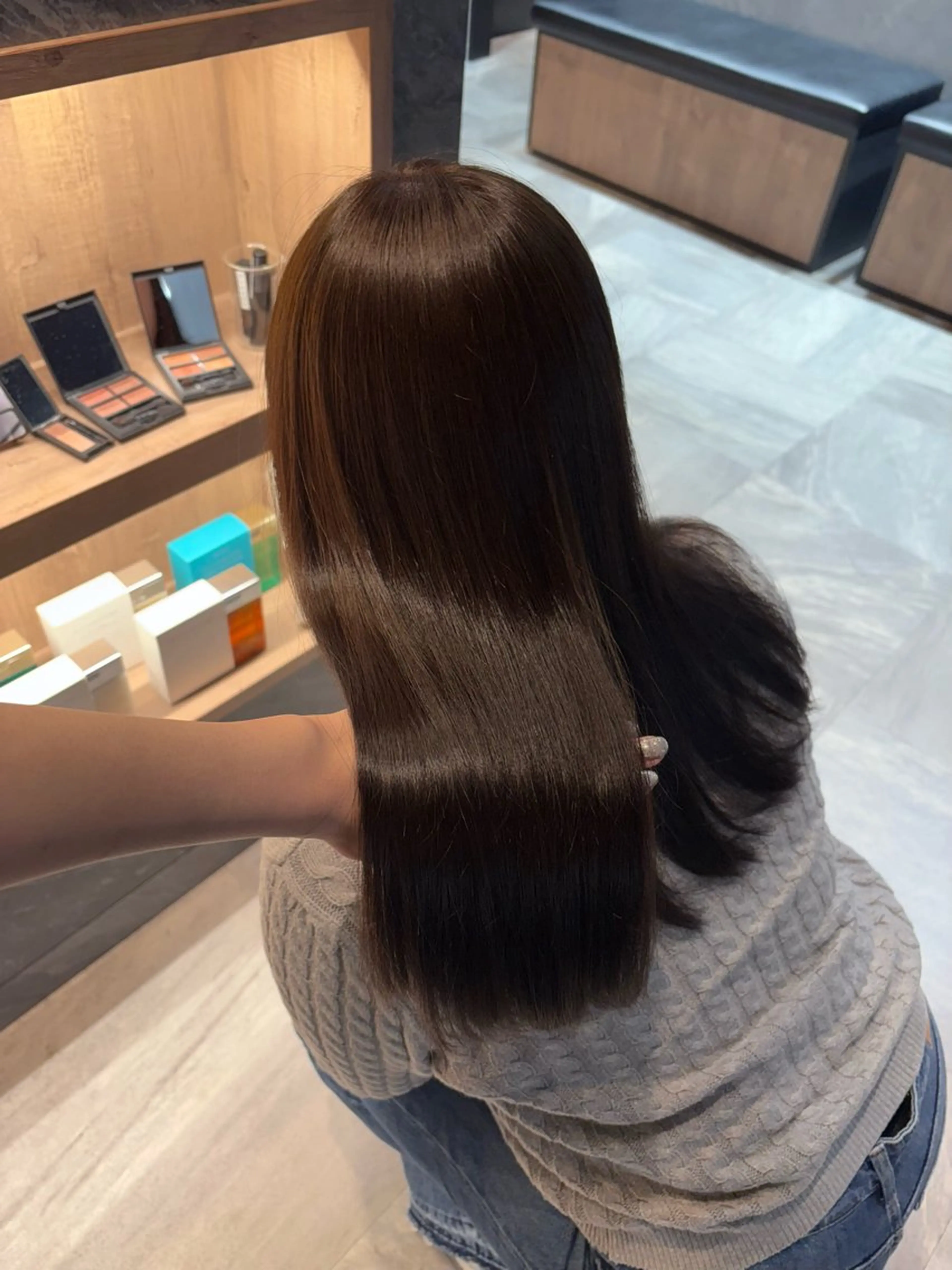 セミロング カラー ヘアカラー トリートメント 🫧透明感カラー/ 寒色カラー/Risaのヘアスタイル