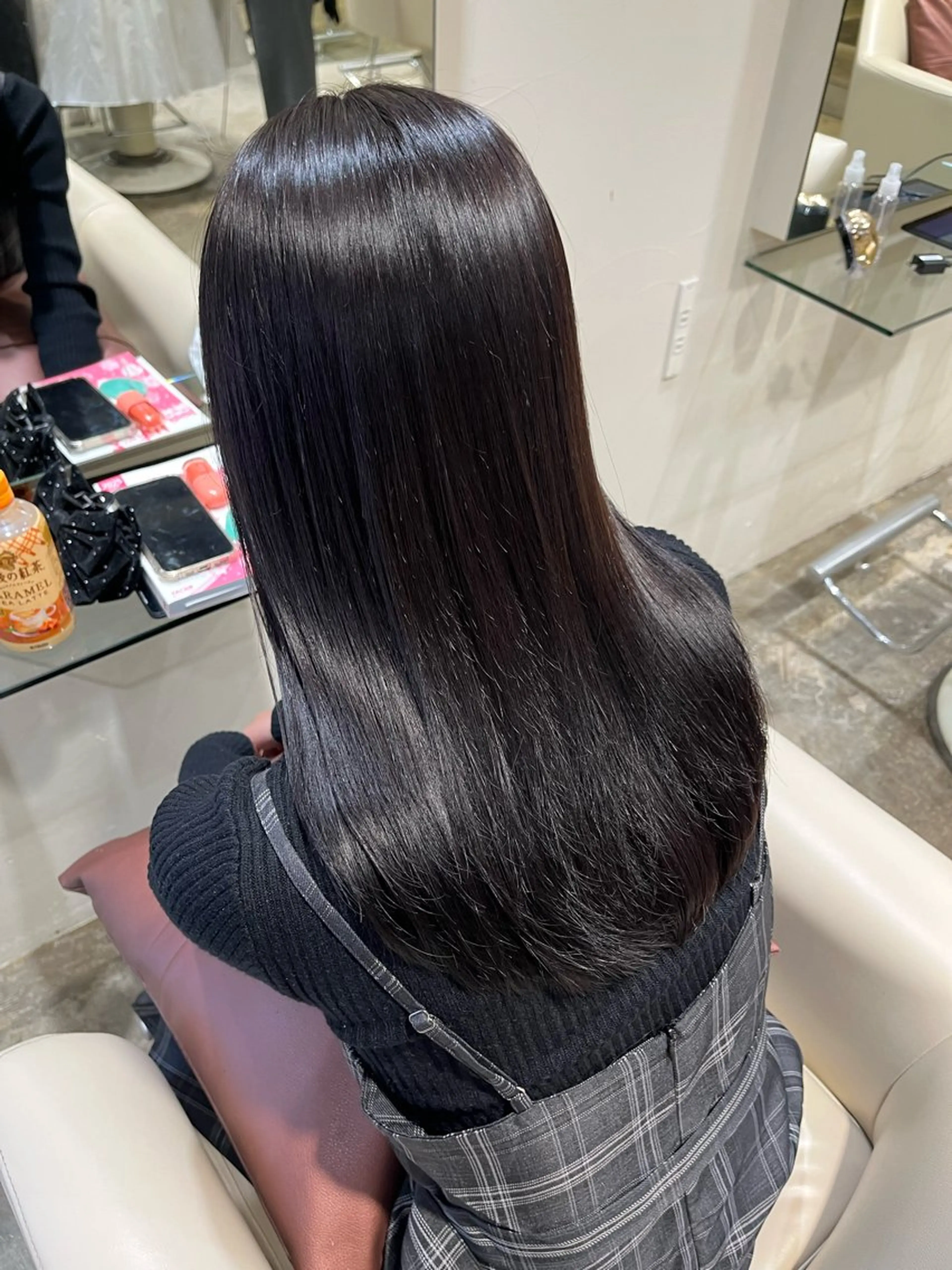 セミロング 縮毛矯正 ルナᯓ☆/ ブリーチモデル募集中のヘアスタイル