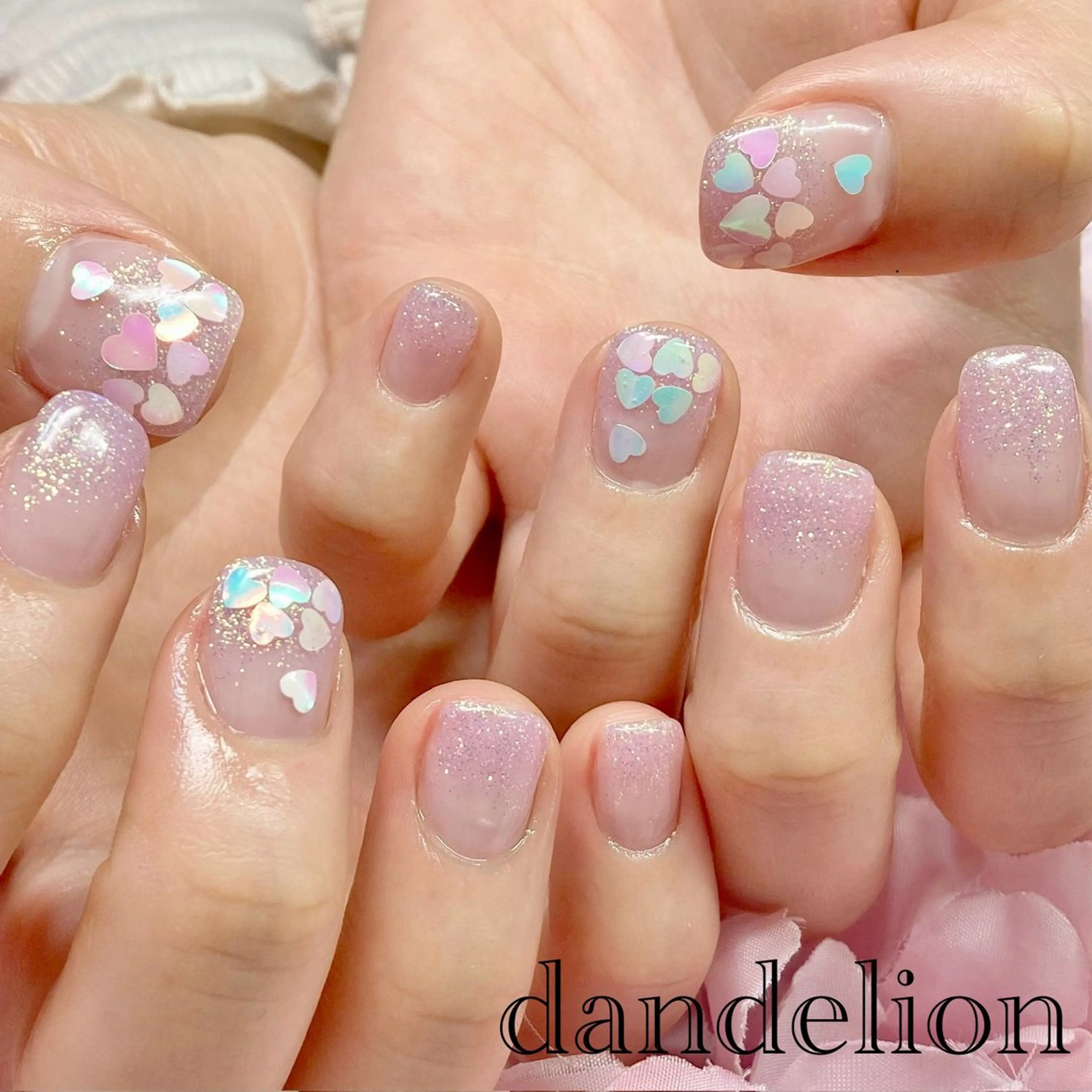 ネイル ハンドネイル ハンドケア dandelion ダンデライオンのネイルデザイン