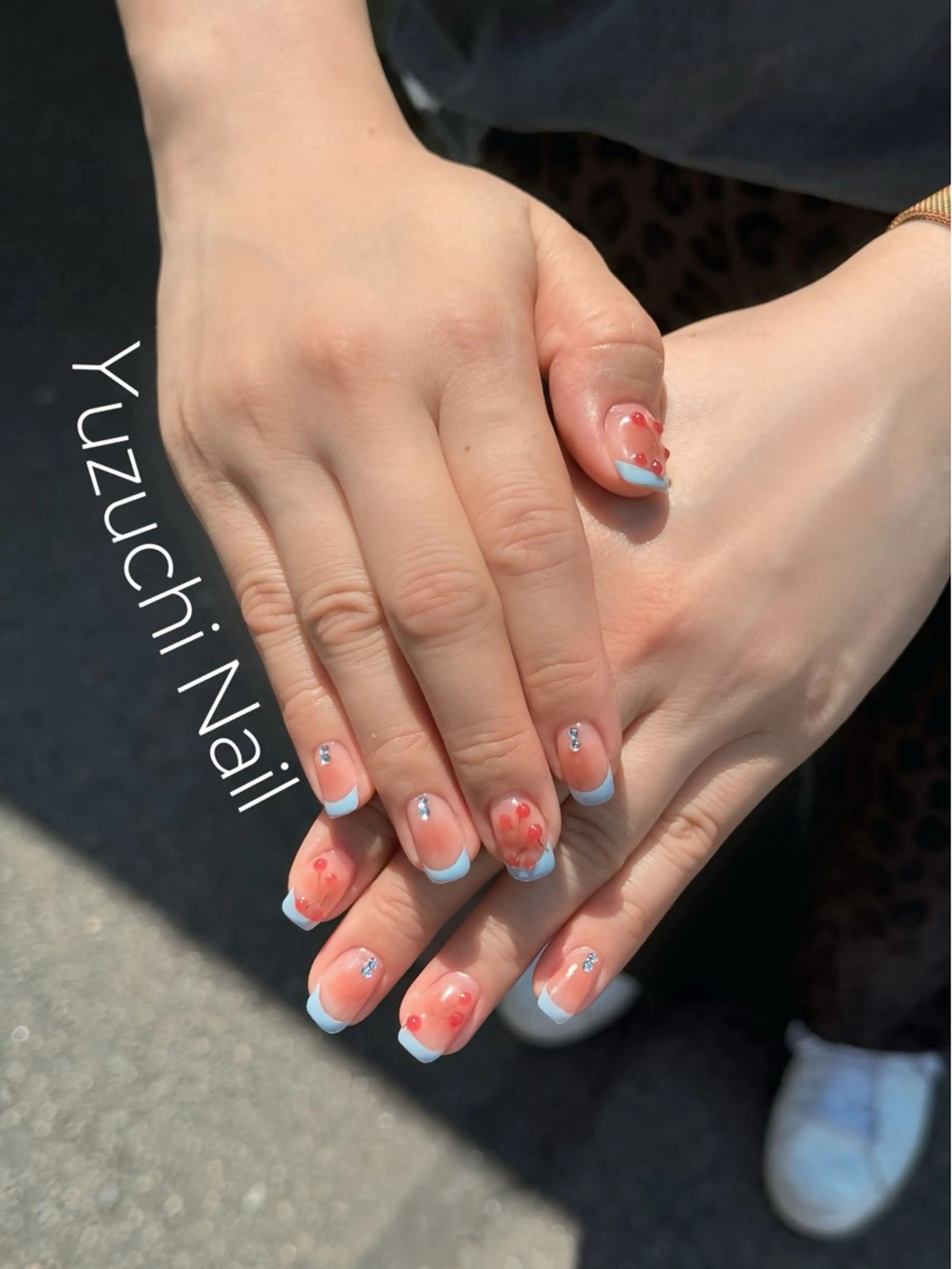 ネイル フットネイル 夏ネイル ワンホンネイル ハンドネイル ハンドケア Yuzuchi Nailのネイルデザイン