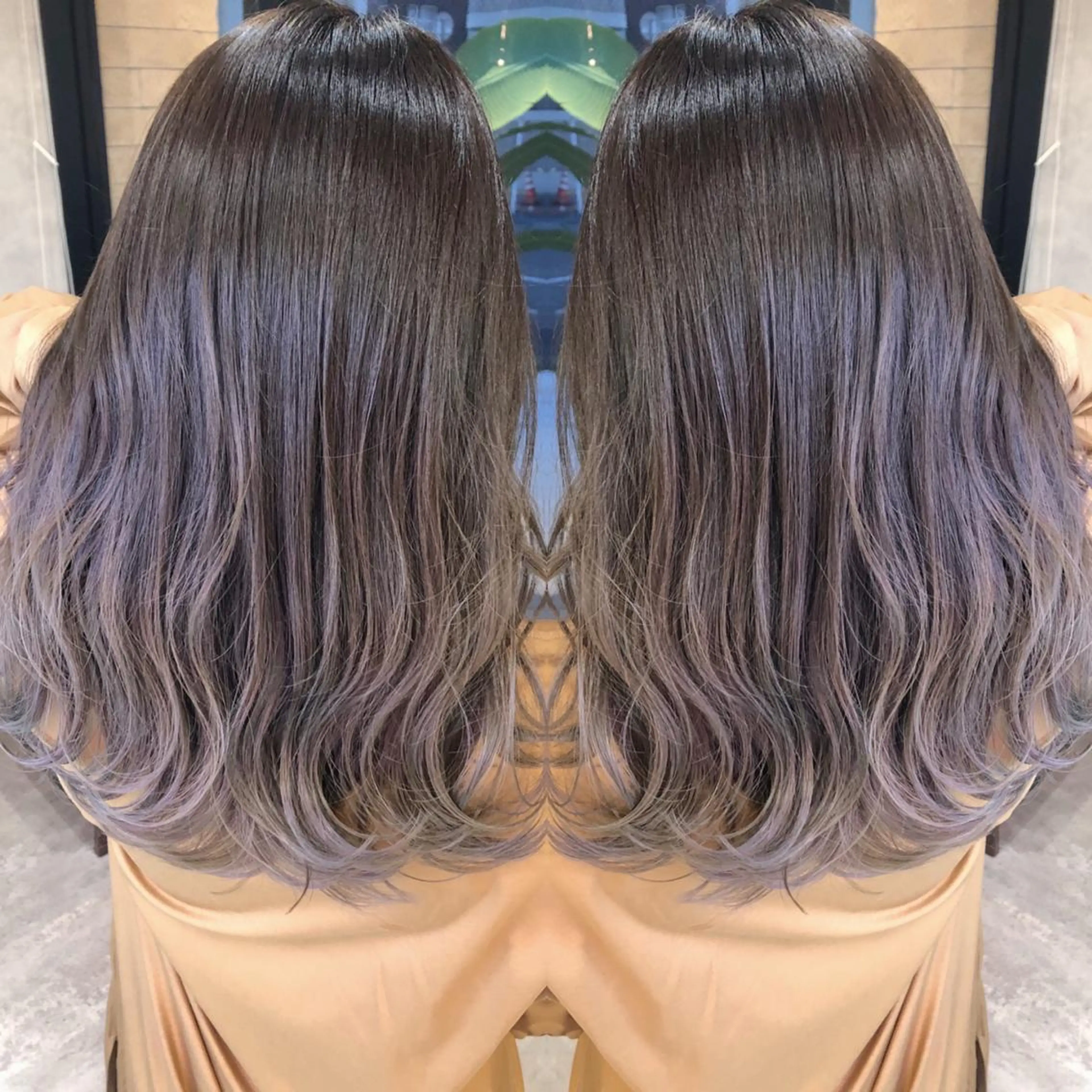 ミディアム カラー ブリーチ カット ヘアカラー RIENSリエンス ✂️木村康二✂️のヘアスタイル