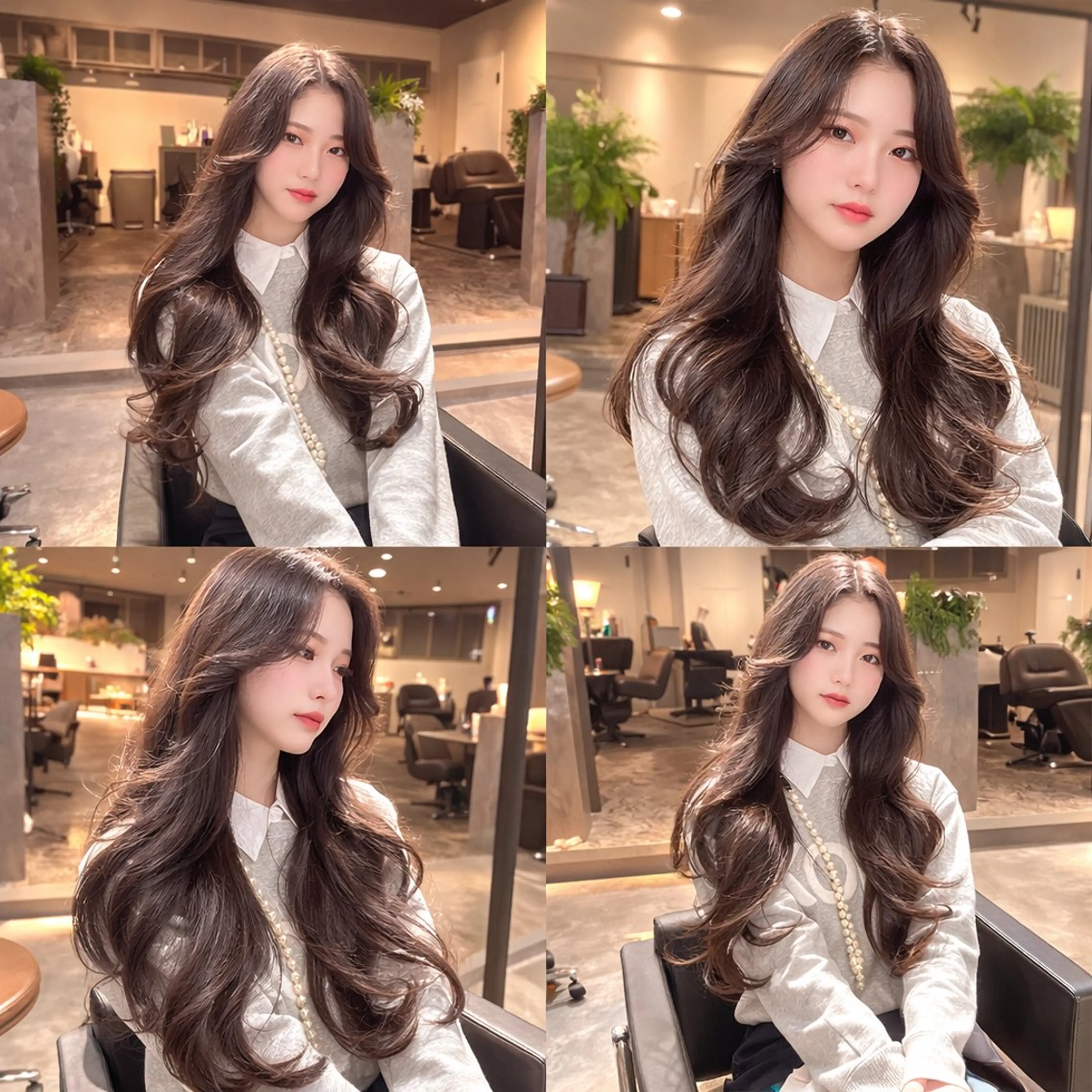 ロング 髪質改善 韓国風ヘア レイヤーカット トリートメント カット ヘアカラー トリートメント ♦️髪質改善美髪矯正 💍谷口克也♦️のヘアスタイル