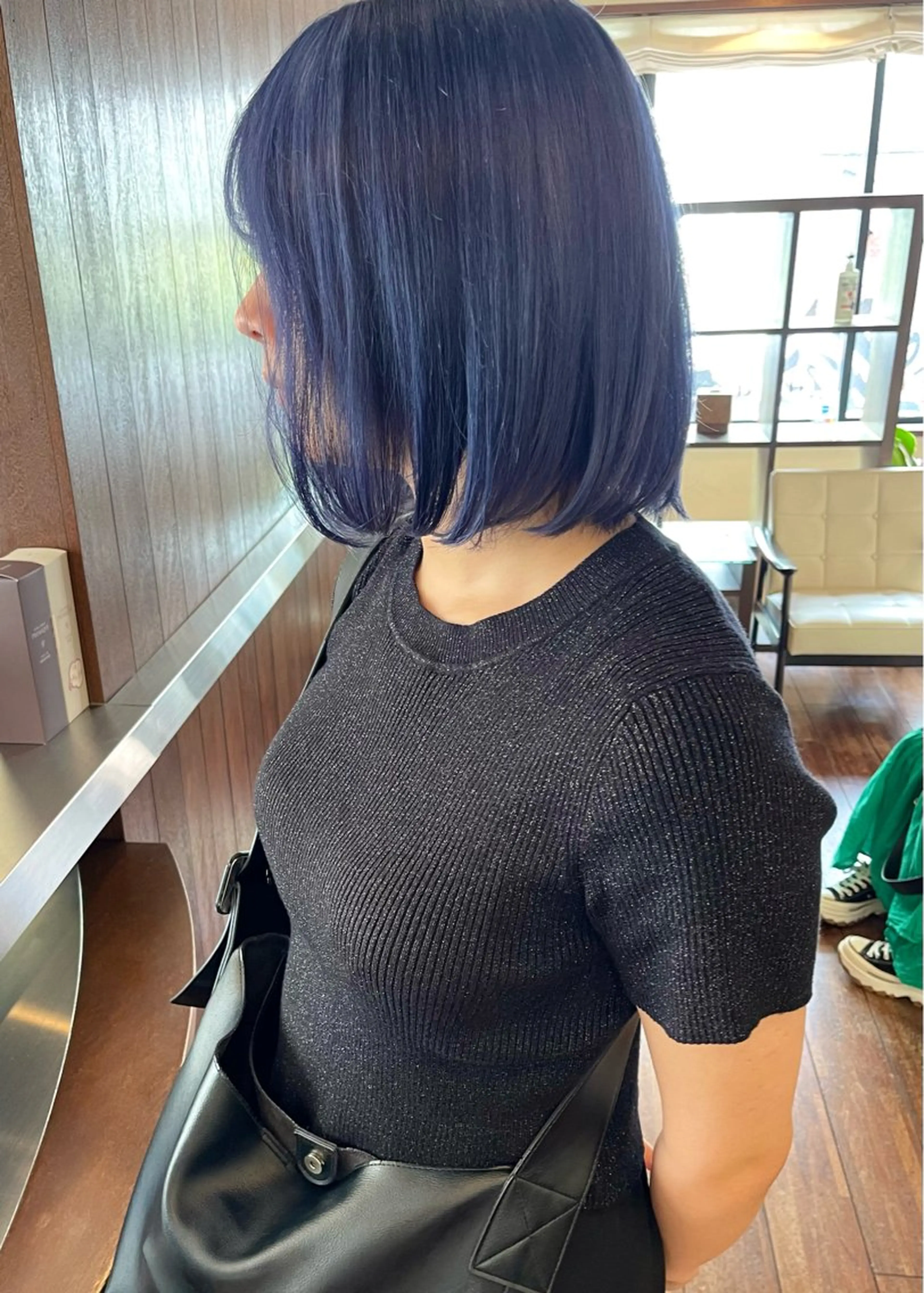 ショート カラー ブルーカラー ブルーラベンダー ラベンダーカラー カット ヘアカラー トリートメント 髪質改善ｶﾗｰ ｹｱﾌﾞﾘｰﾁ/ﾀﾑのヘアスタイル