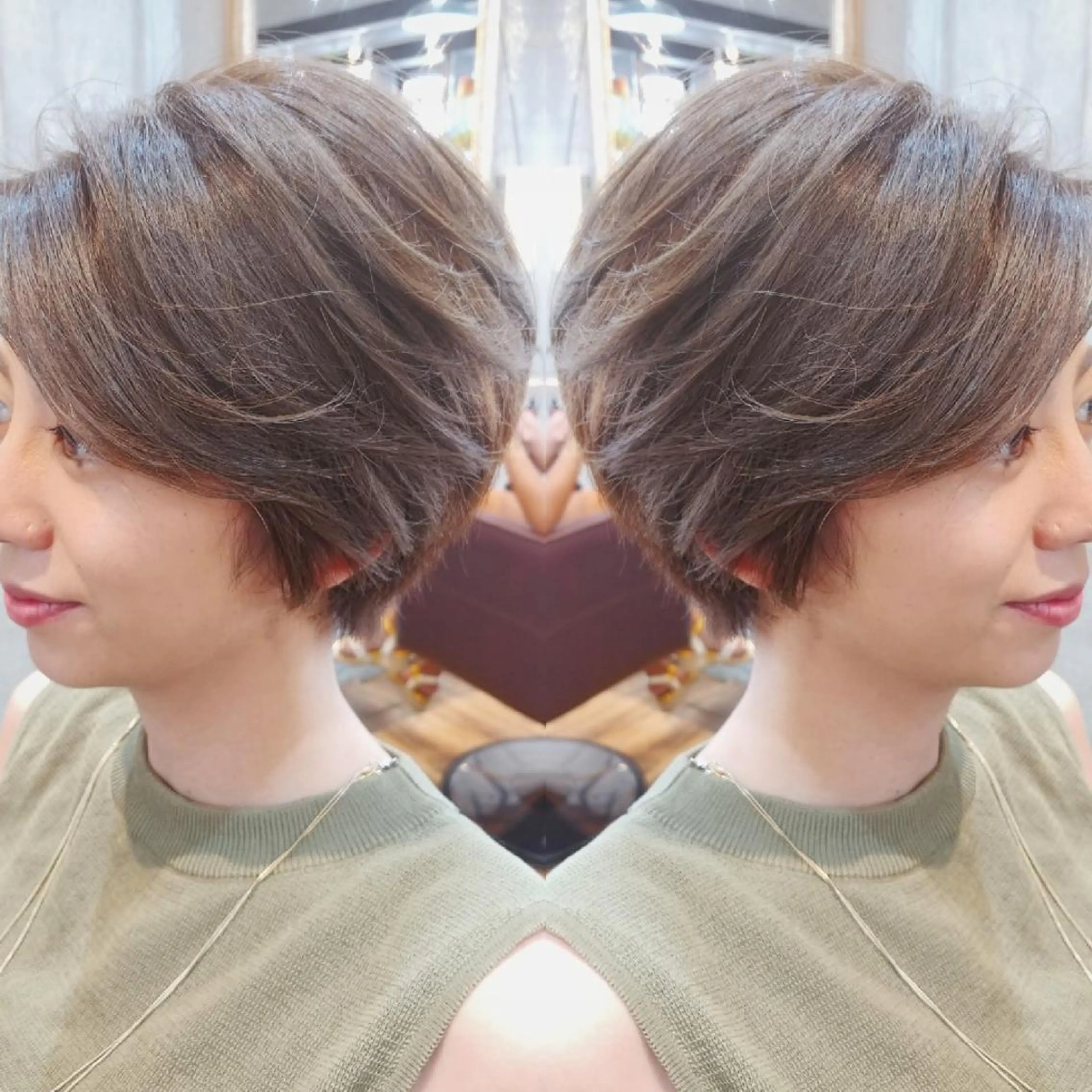 ショート カラー パーマ ヘアアレンジ ヘアカラー トリートメント ペスカ豊崎店　沖縄所属・ショート指名No.1 店長　清水のヘアスタイル