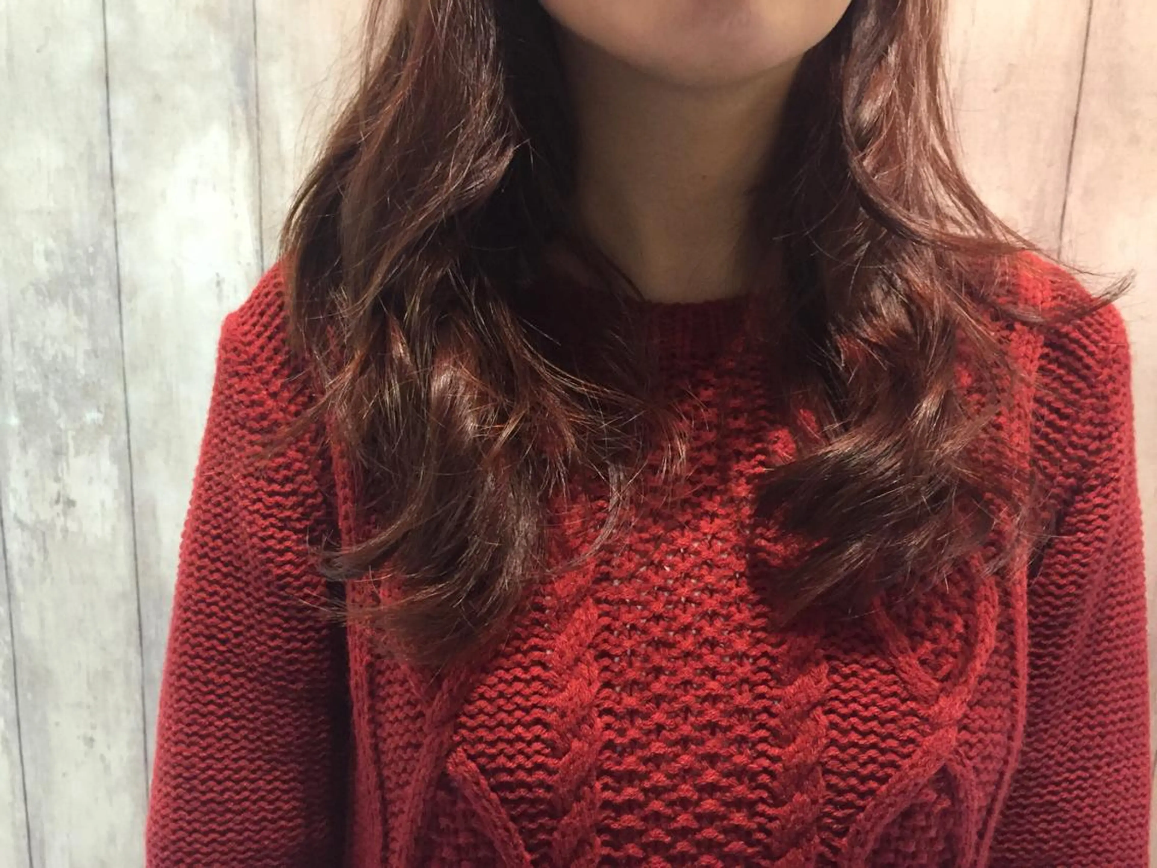 ミディアム セミロング ロング カラー パーマ イルミナカラー 韓国ヘア✨グレージュ カラーasamiのヘアスタイル