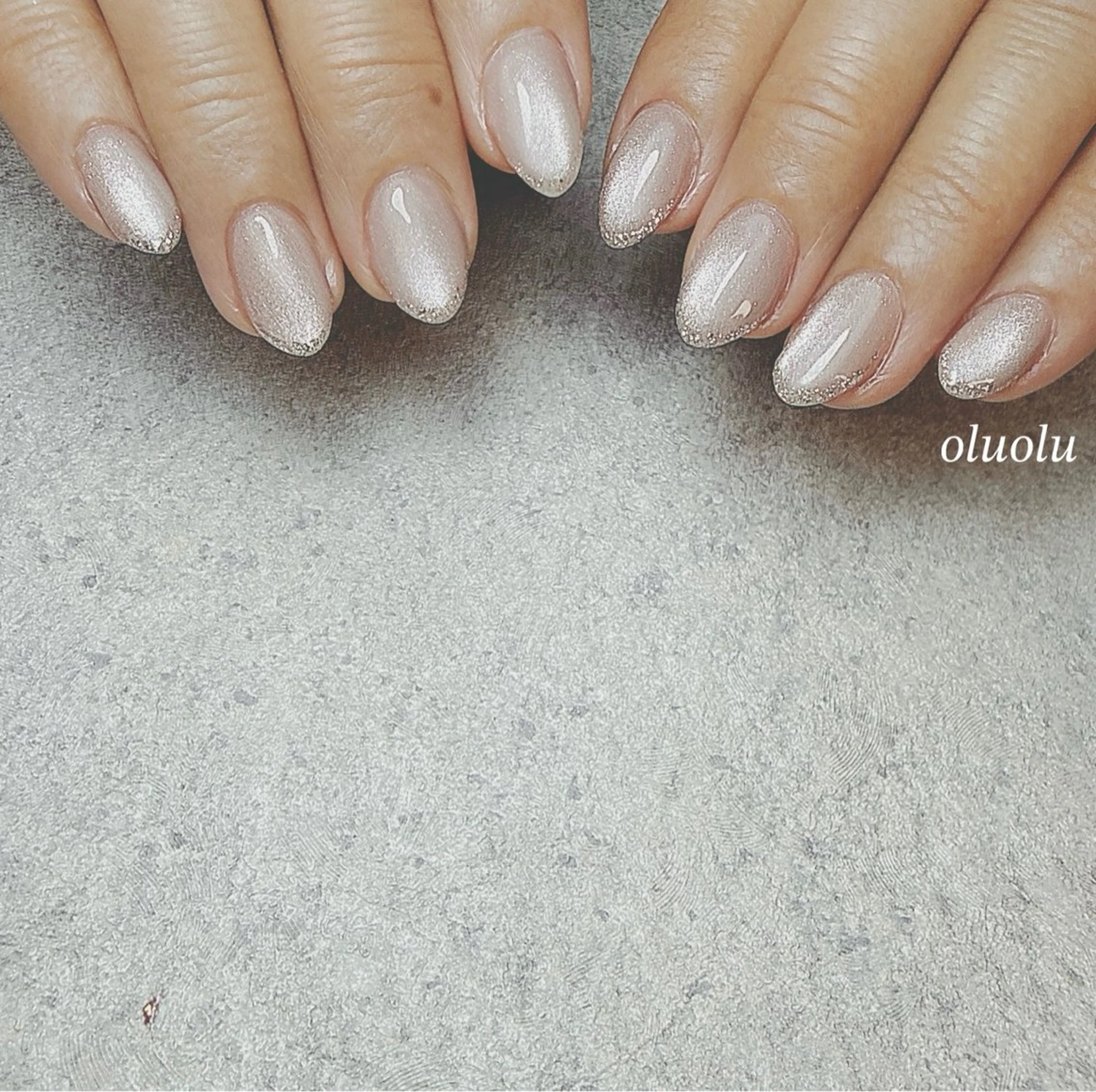 ネイル マグネットネイル オフィスネイル ハンドネイル 大村 紬華のネイルデザイン